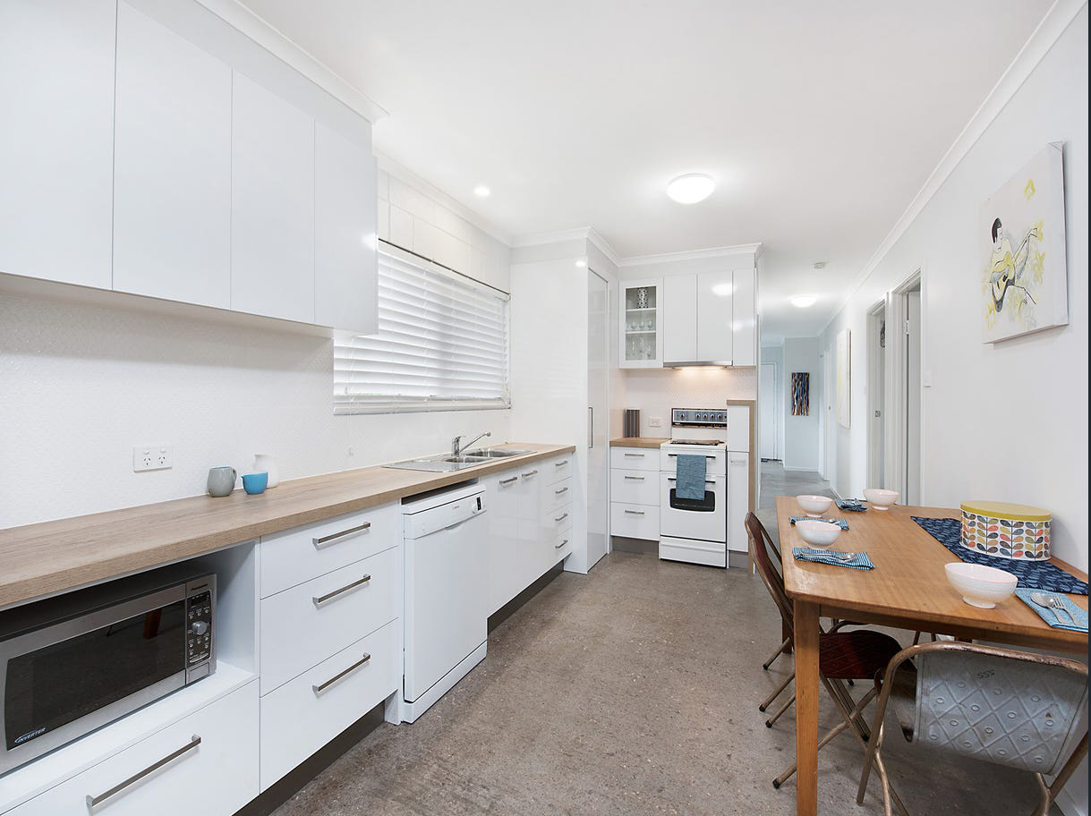 Renovated kitchen of recent Golden Beach house purchased by Baxter & Mason Property Buyers Agent Sunshine Coast Renovated kitchen of recent Golden Beach house purchased by Baxter & Mason Property Buyers Agent Sunshine Coast