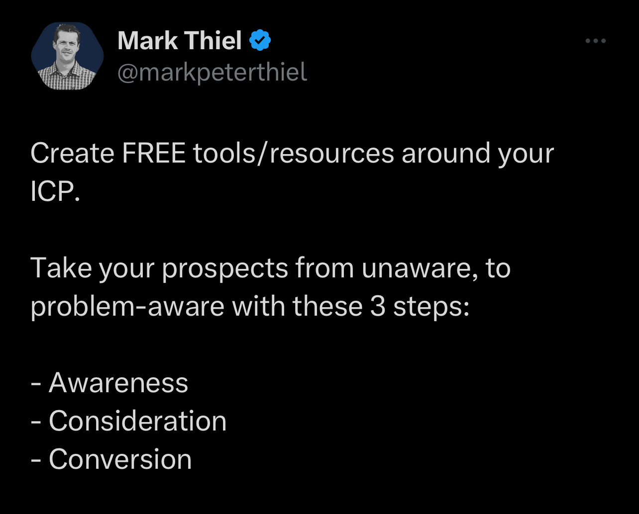 Create free tools for your ICP - Mark Thiel