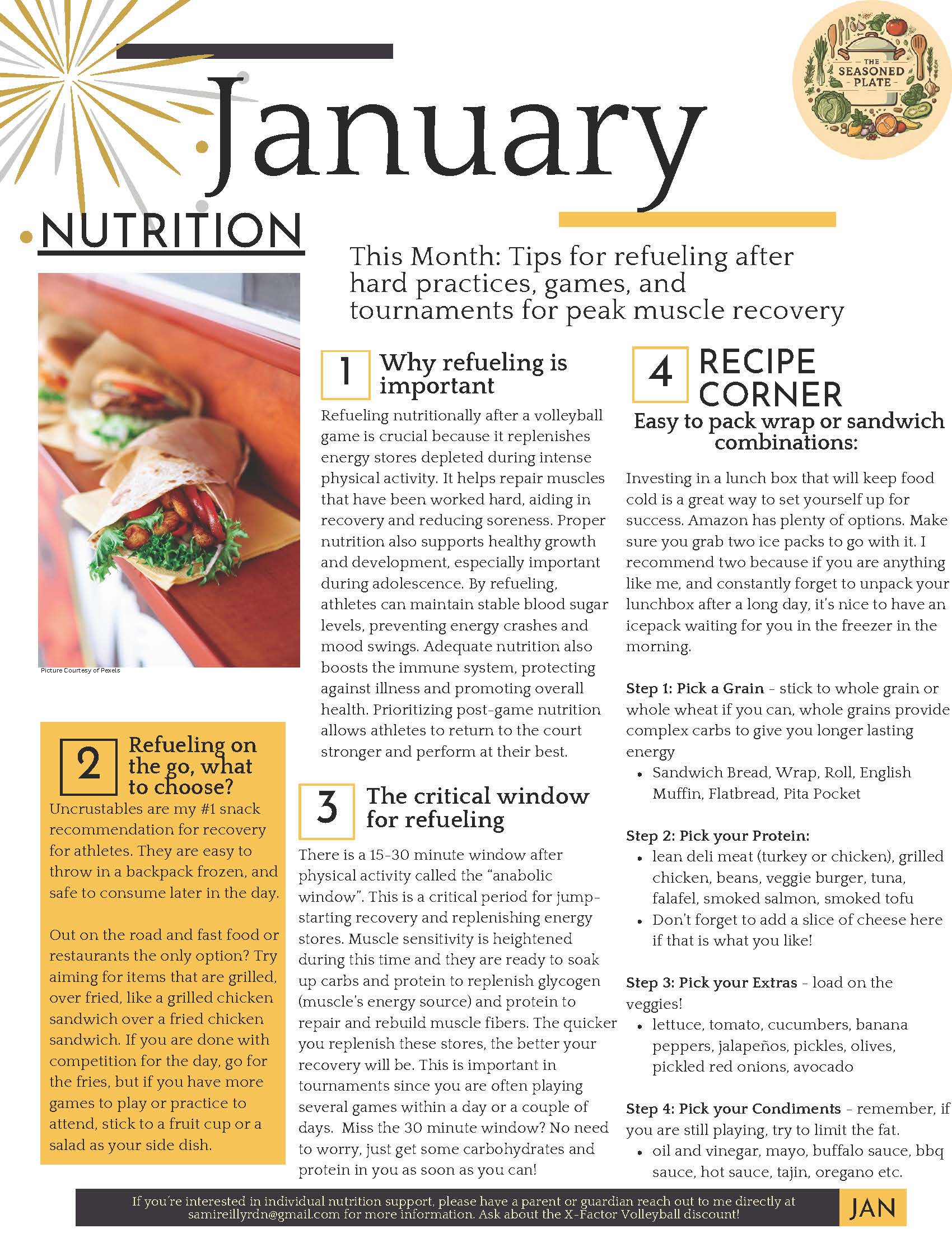 January Nutrition Guide January Nutrition Guide