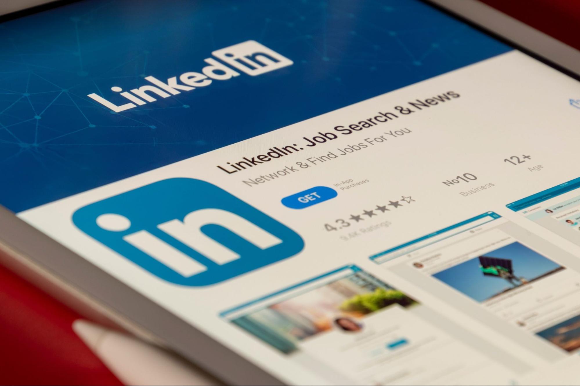 LinkedIn on iPad with Apple Pencil