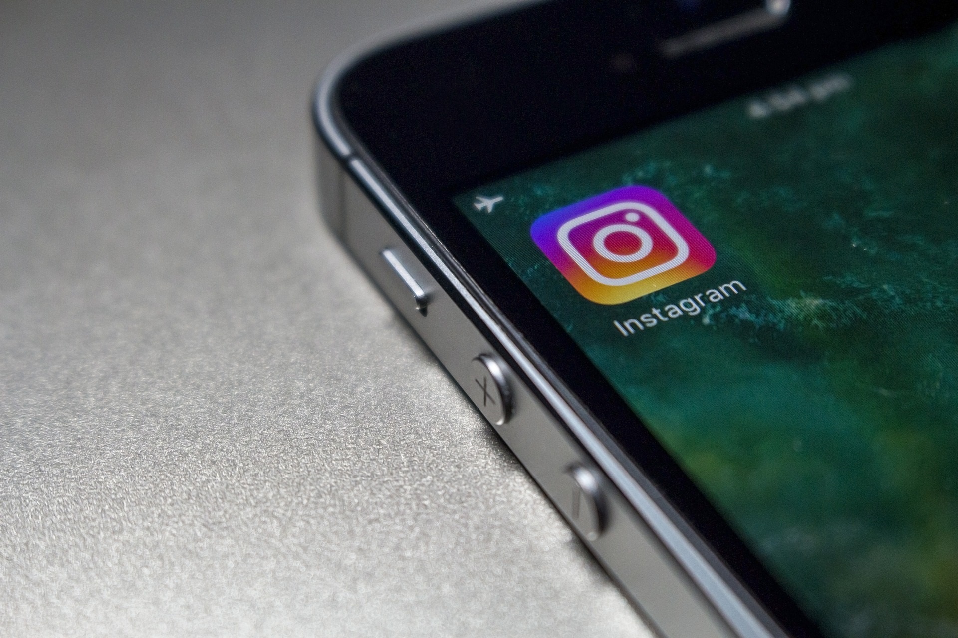 Instagram app on an iPhone