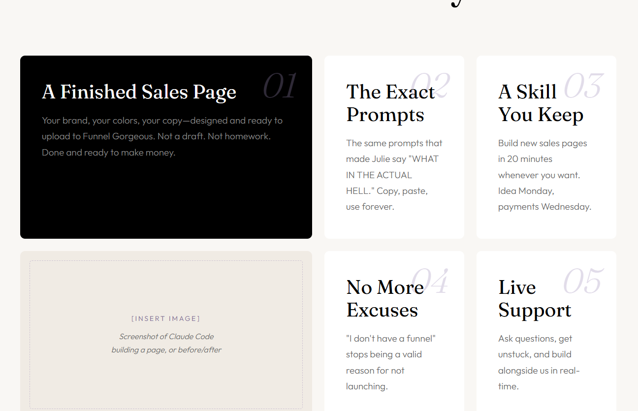 The Sales Page