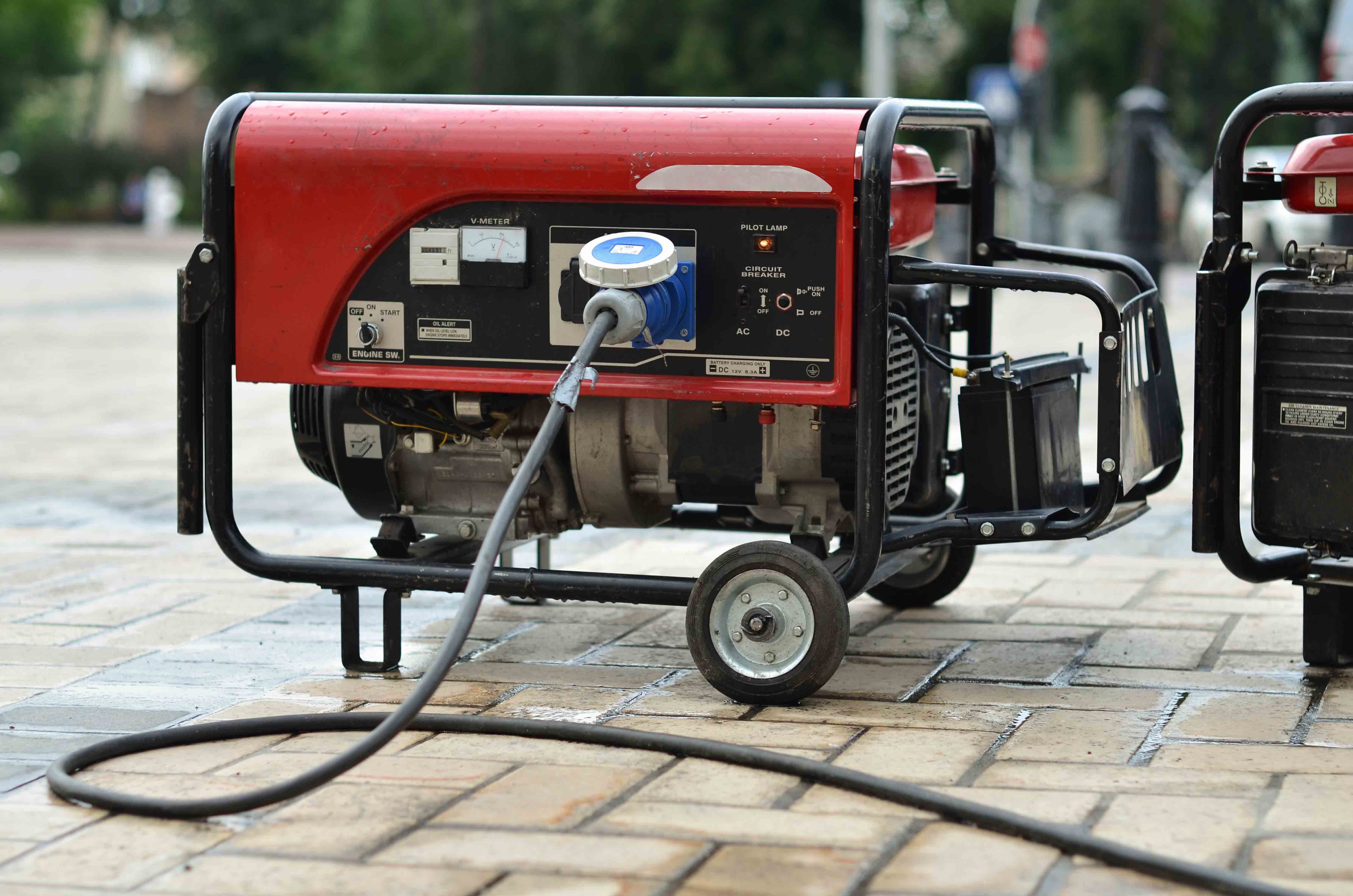 A generator machine.