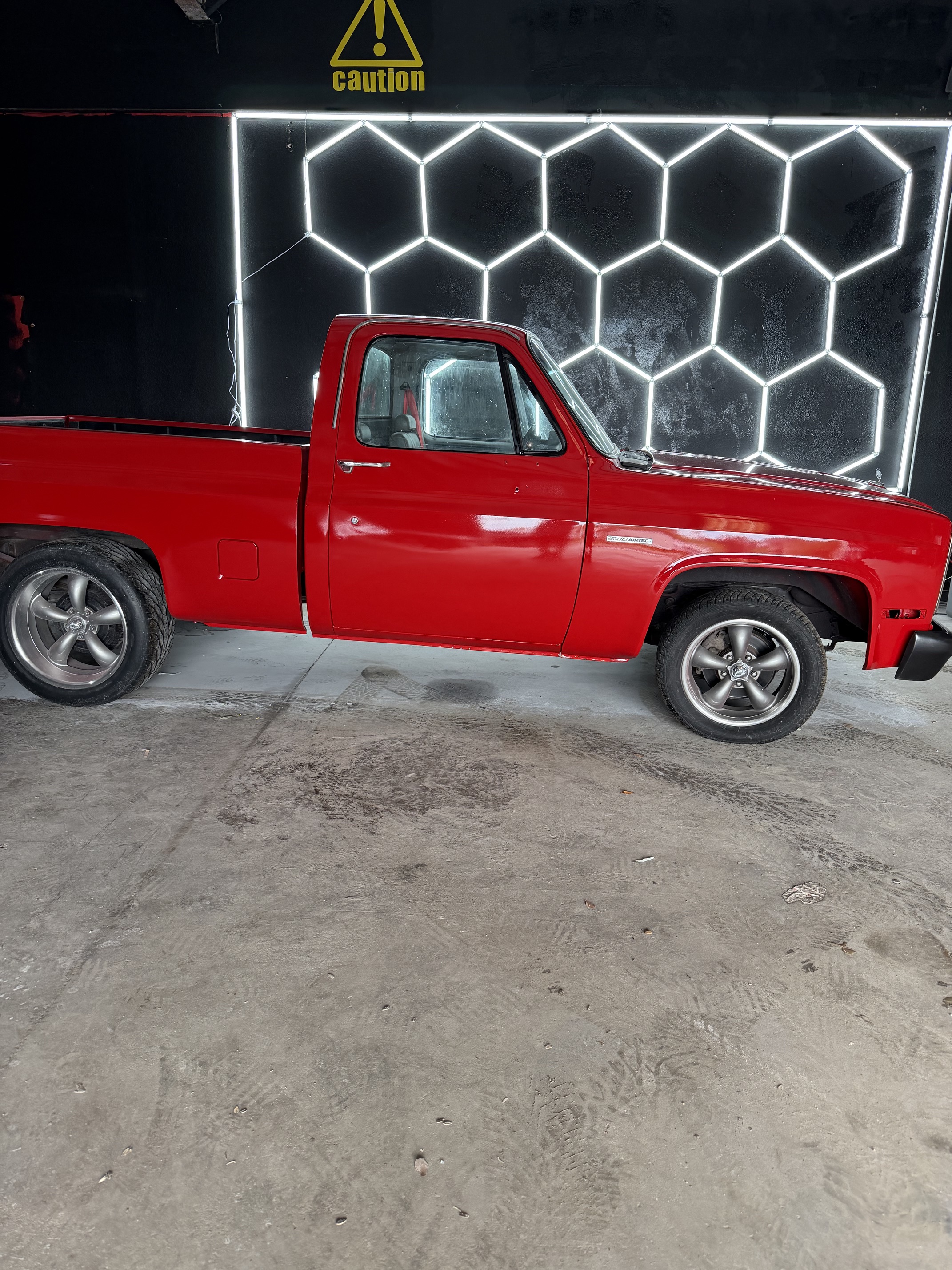 Two-tone custom paint job in progress