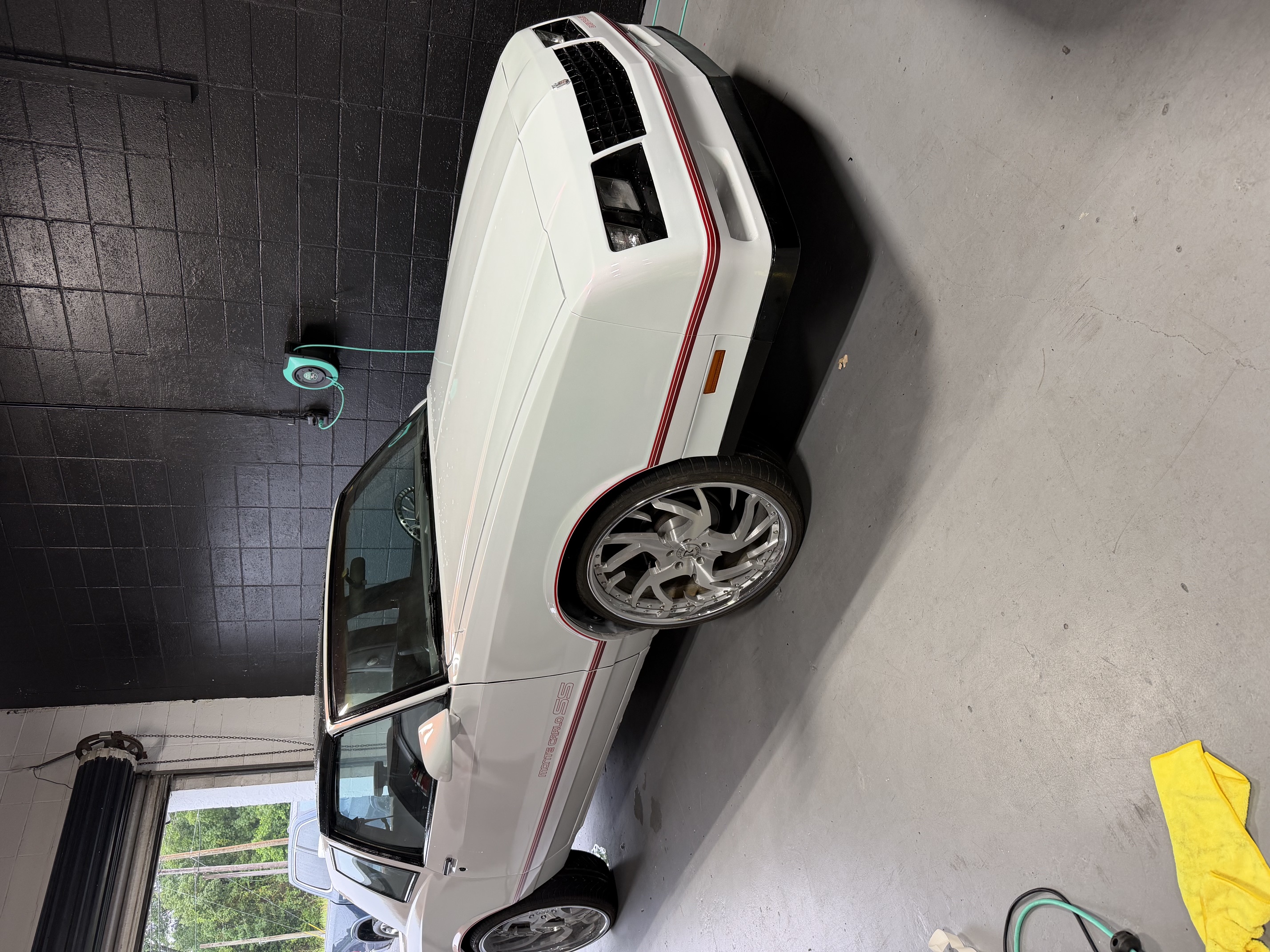Custom wheels and suspension upgrade on truck