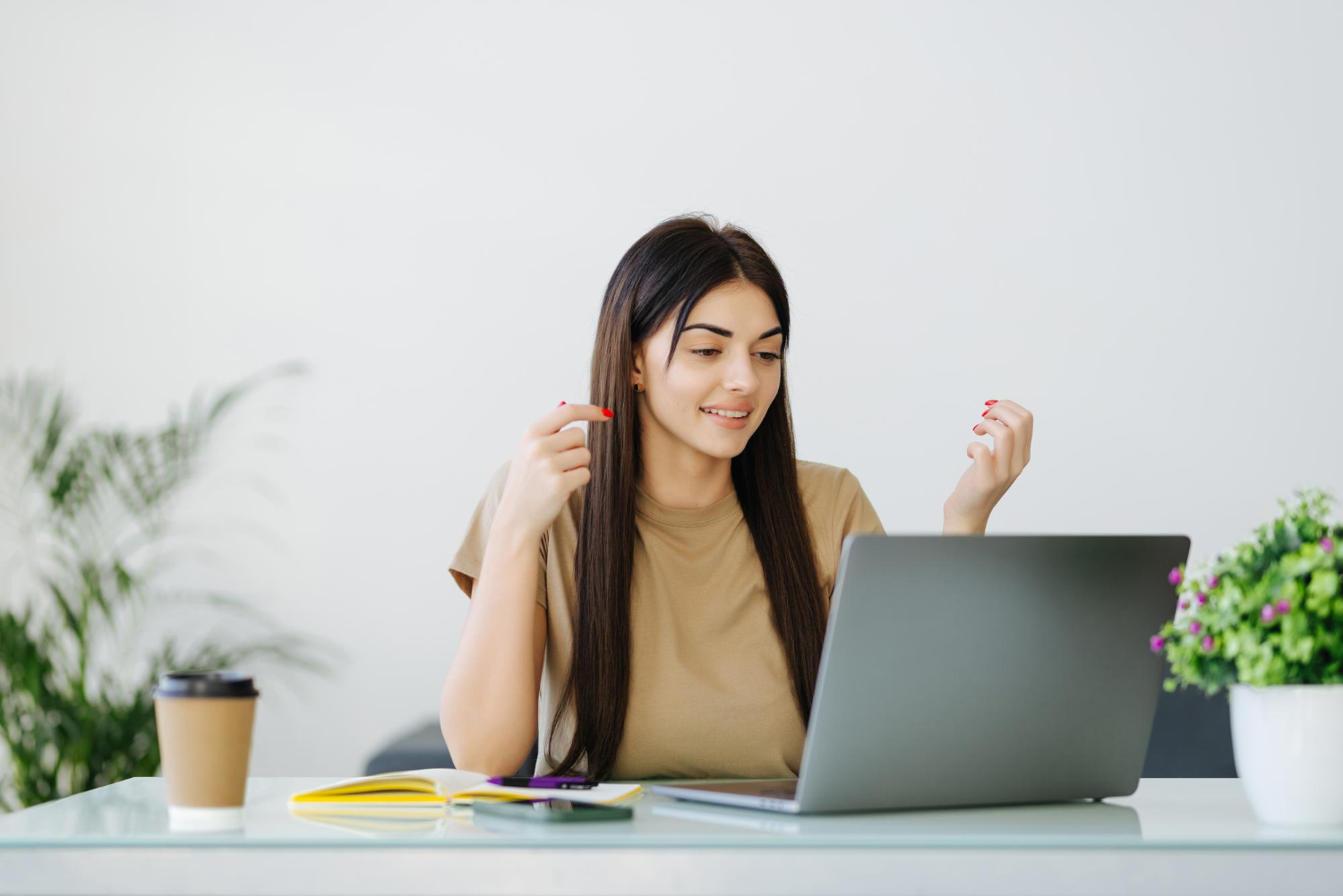Woman working on laptop Woman working on laptop