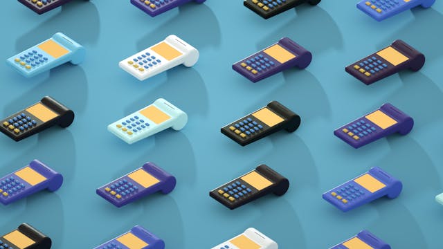 Multiple colorful financial calculators arranged in pattern representing practical tools for time value of money calculations