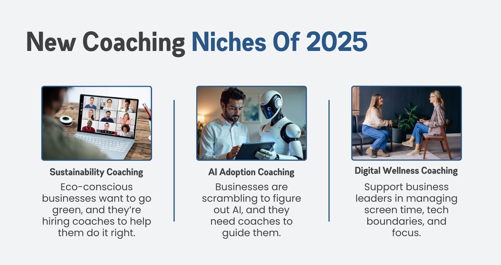 New Coaching Niches Are Popping Up New Coaching Niches Are Popping Up
