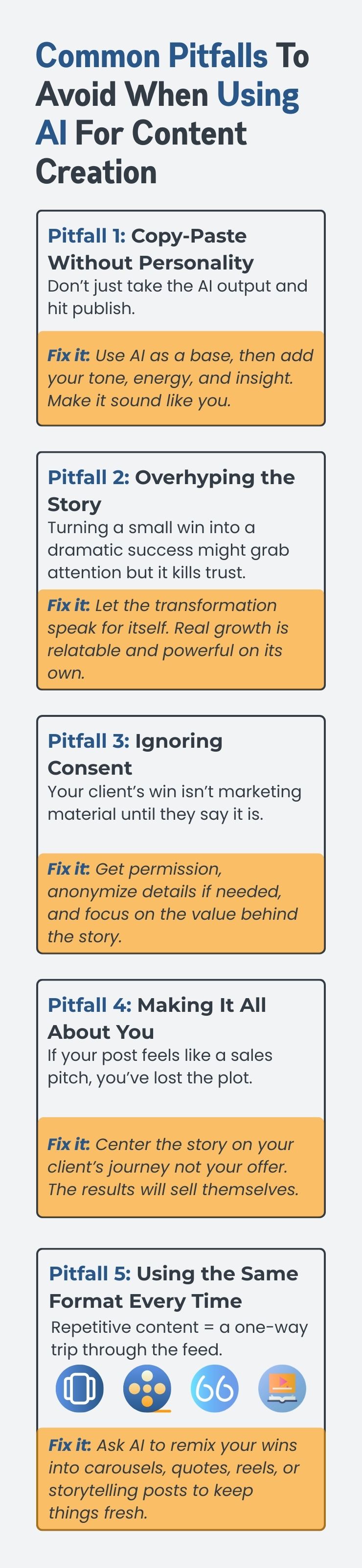 Common Pitfalls To Avoid When Using Al For Content Creation Common Pitfalls To Avoid When Using Al For Content Creation