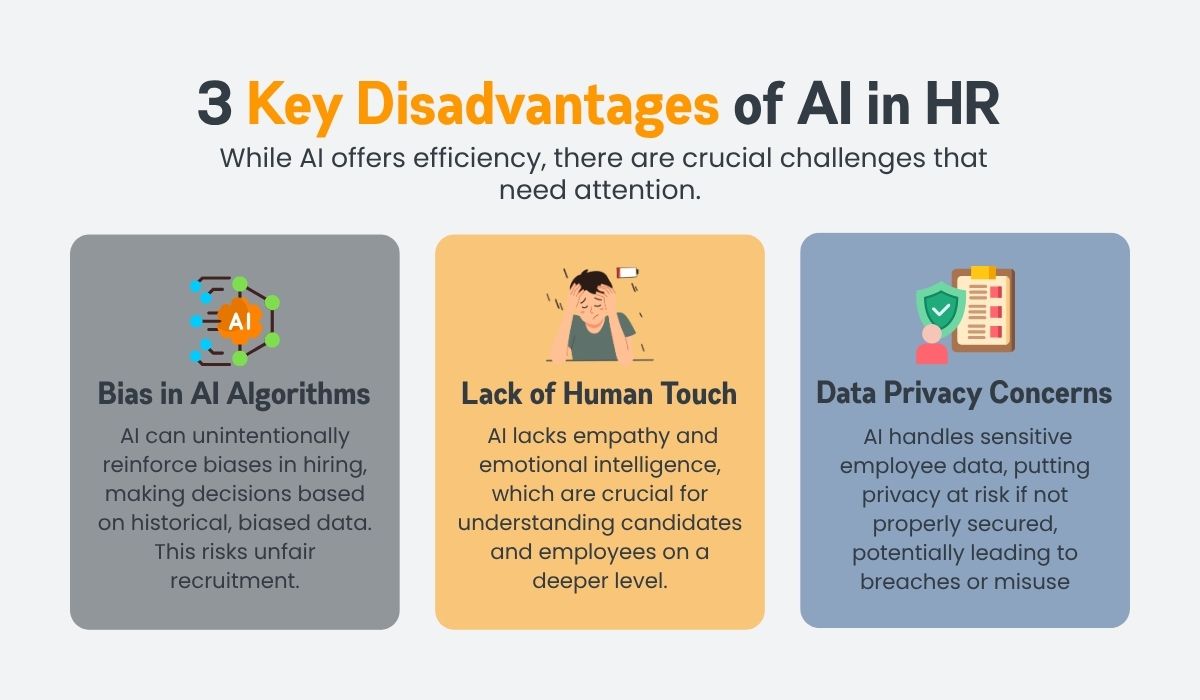 3 Disadvantages of Using AI in HR 3 Disadvantages of Using AI in HR