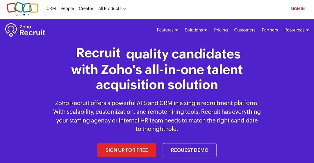 zoho recruit zoho recruit