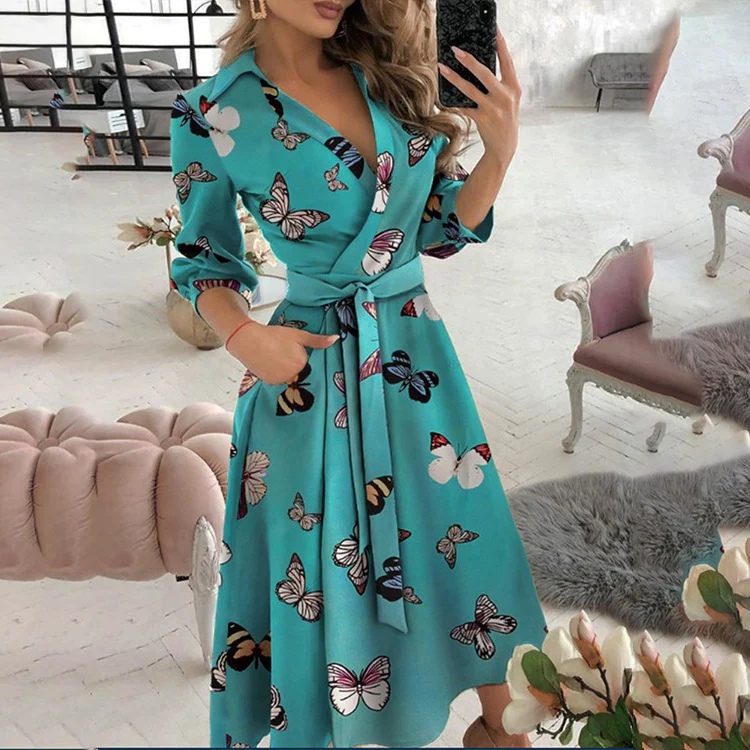 Long Sleeve Cheap Elegant Casual Style Dresses
