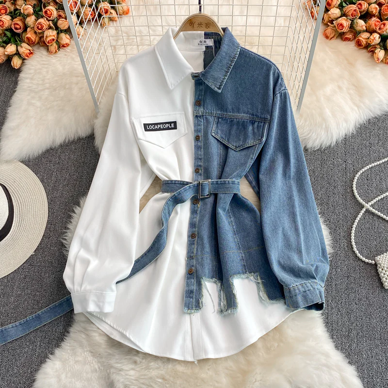 Madison Korean Style Denim Dress