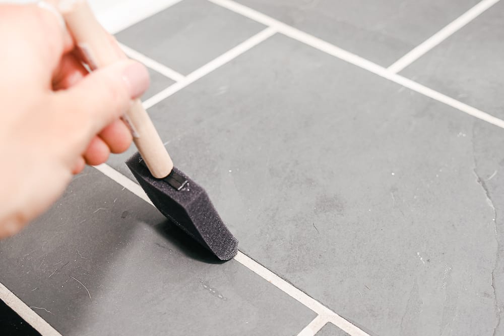 Grouting and sealing tile floor Grouting and sealing tile floor