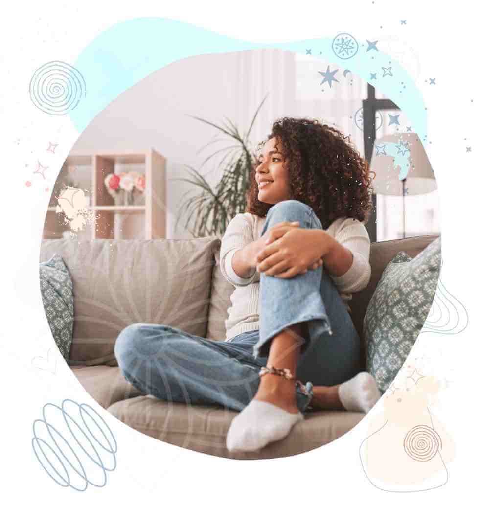 Spiritual woman in meditation aligning her vibration with the quantum field to manifest dreams. Spiritual woman in meditation aligning her vibration with the quantum field to manifest dreams.