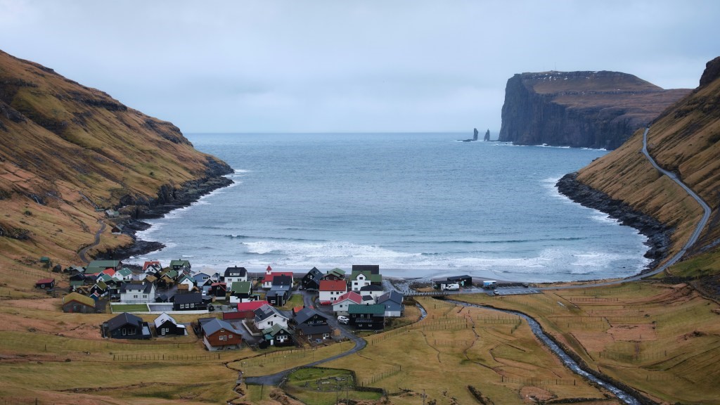 Dorf am Meeresbucht Dorf am Meeresbucht