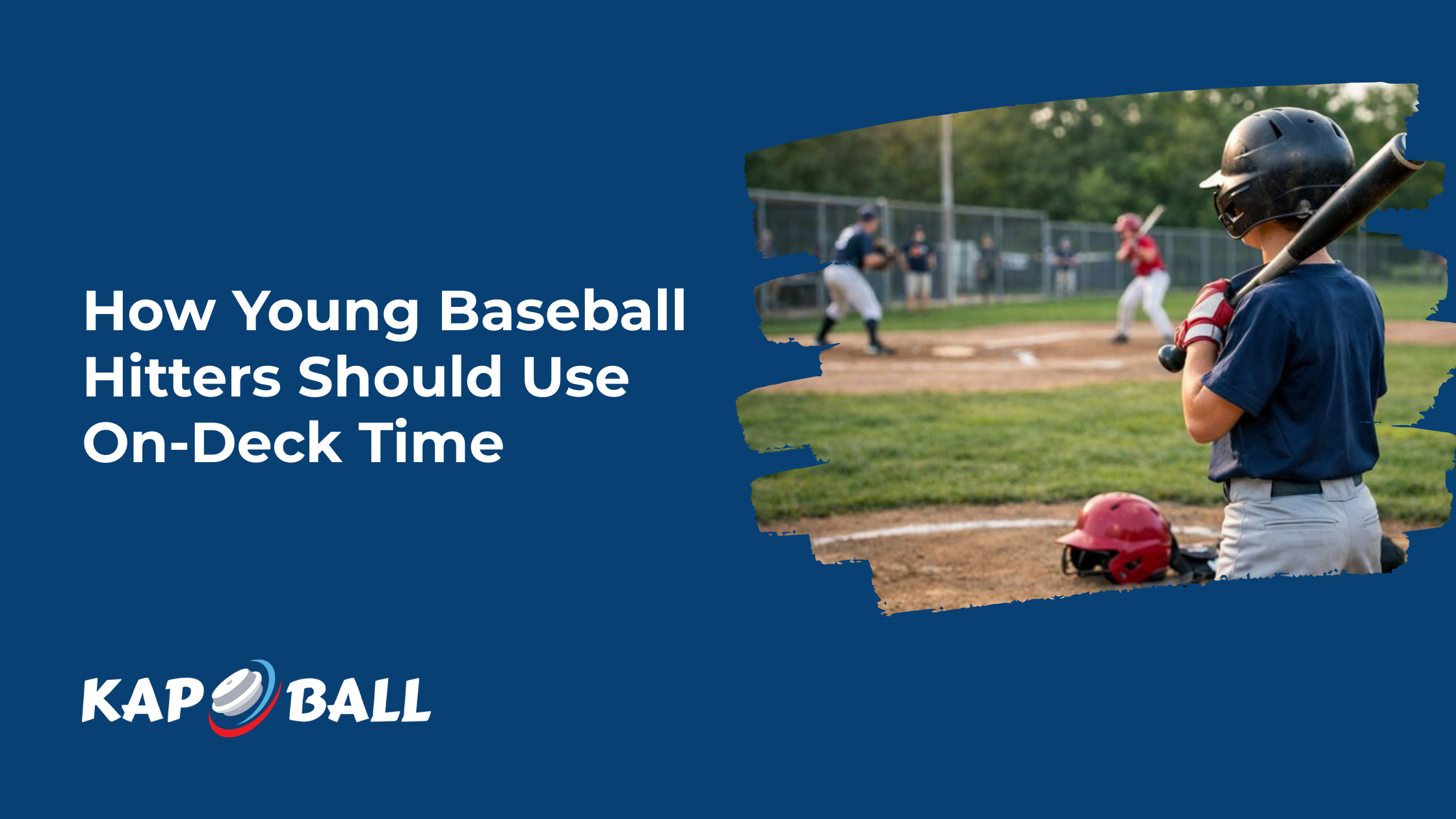 outh baseball player focused in the on-deck circle preparing to hit