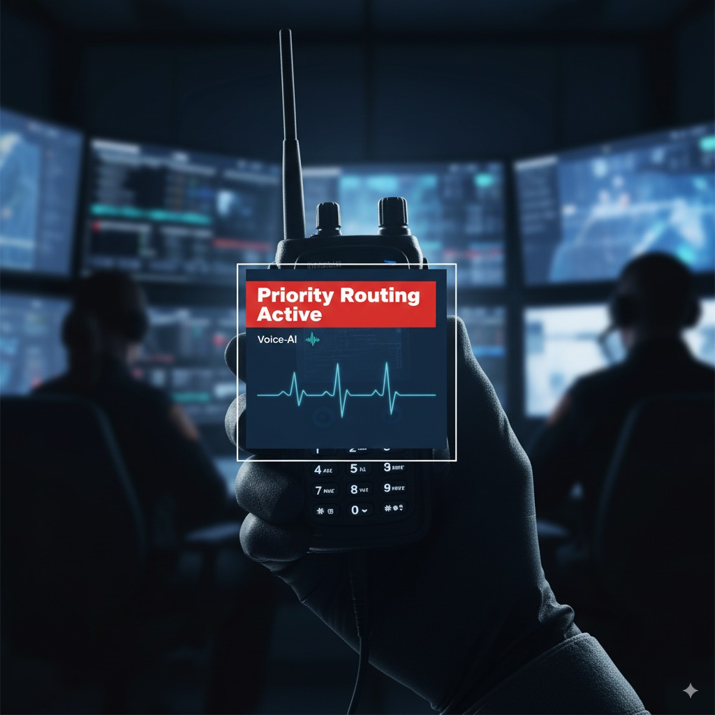 Voice-AI priority routing active — emergency escalation to municipal response teams.