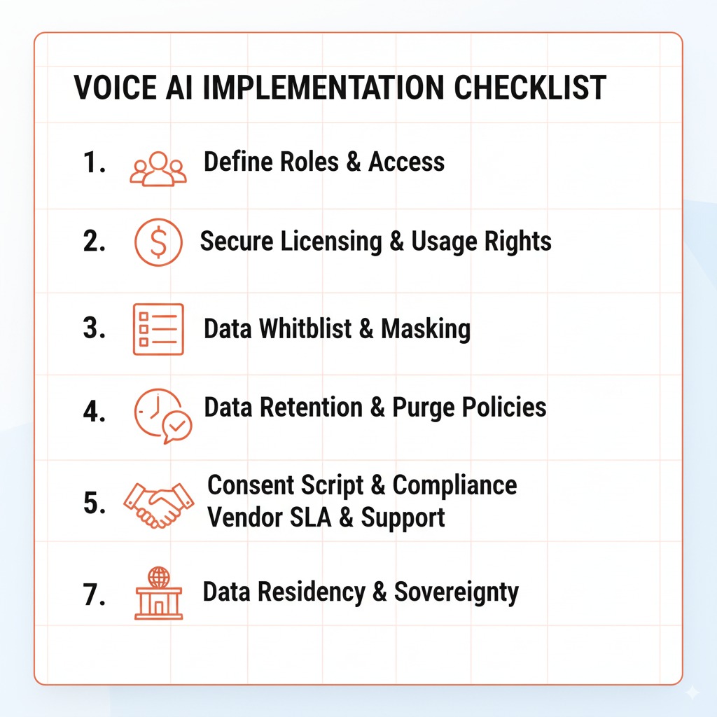 integrate voice AI HubSpot compliance checklist with PII minimization and retention steps