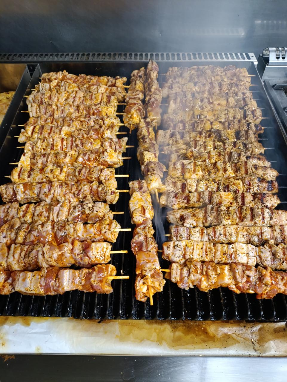 Grilling Souvlaki