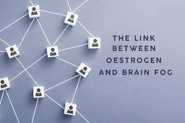 picture showing link and text written The Link Between Estrogen and Brain Fog