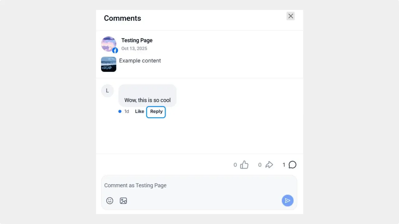 Click Reply under the specific comment you want to respond to Click Reply under the specific comment you want to respond to