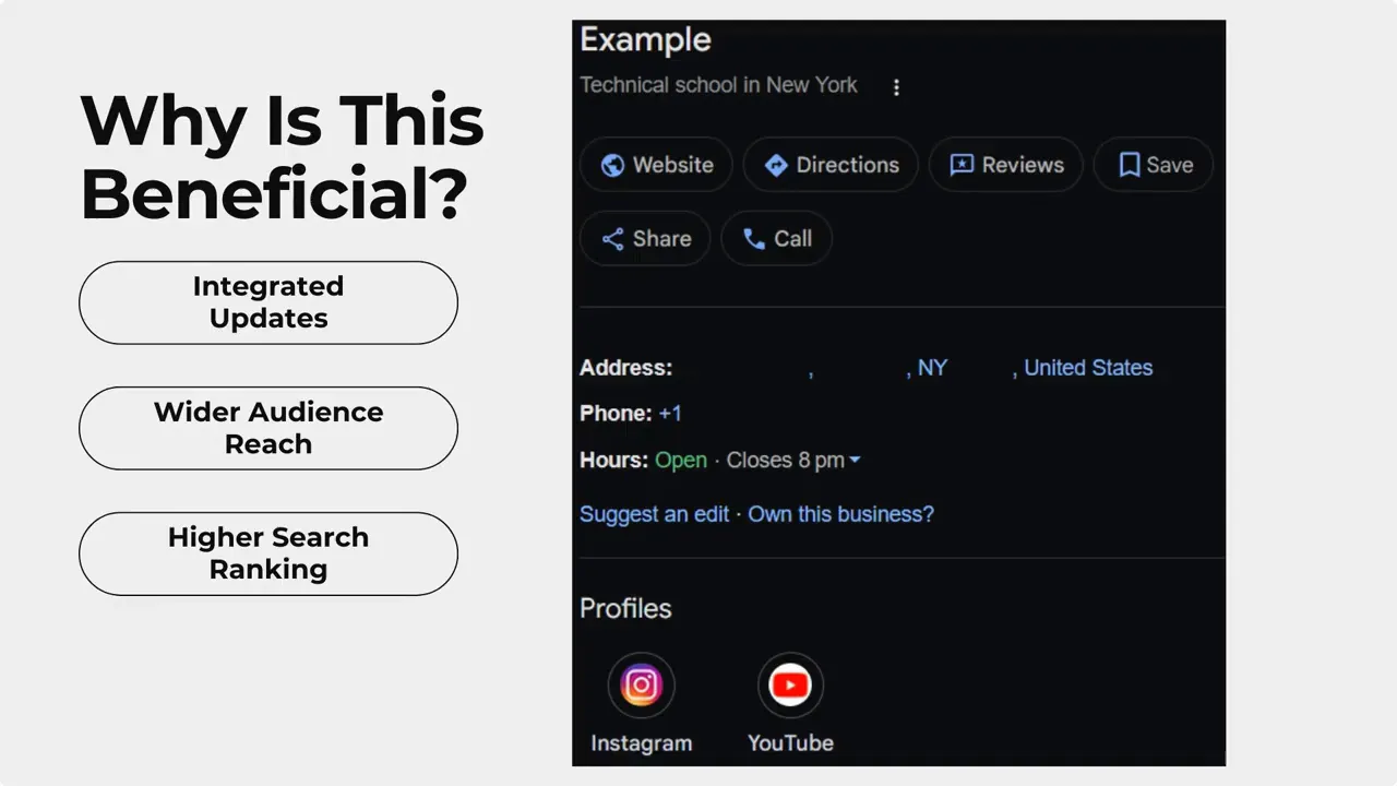 Benefits of connecting GBP to social and messaging channels Benefits of connecting GBP to social and messaging channels