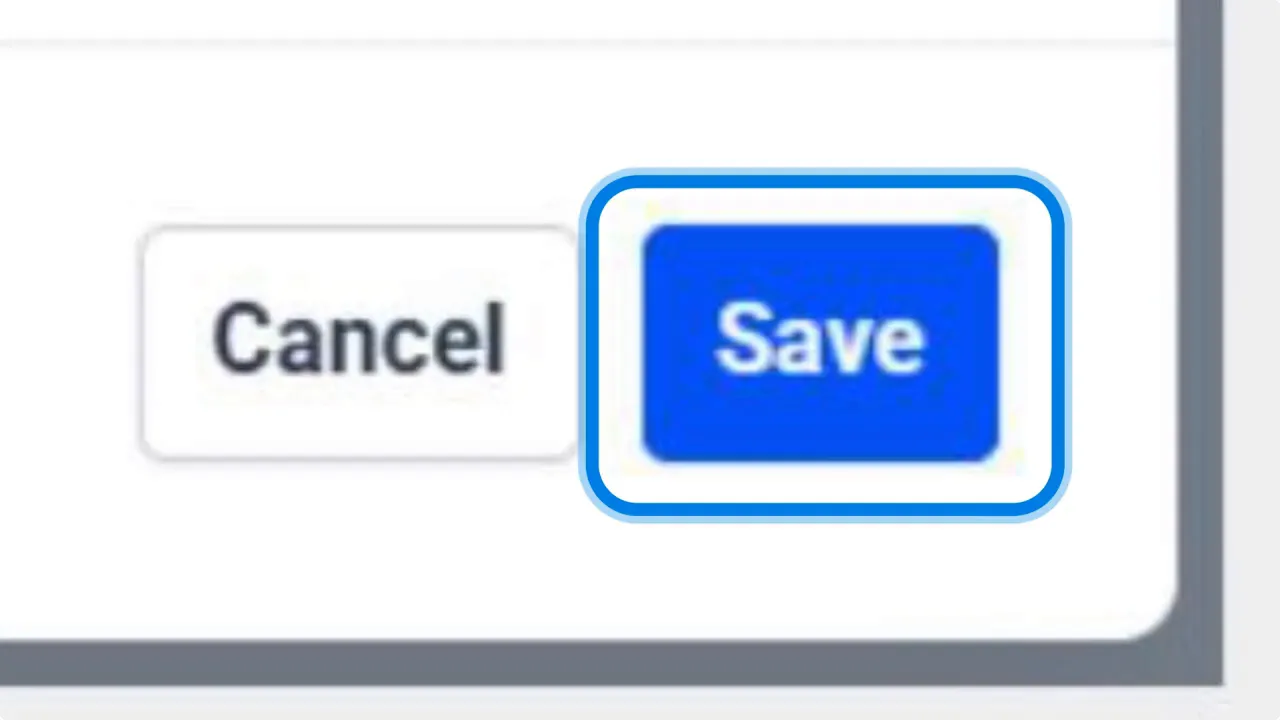 Save button to confirm connected channels Save button to confirm connected channels