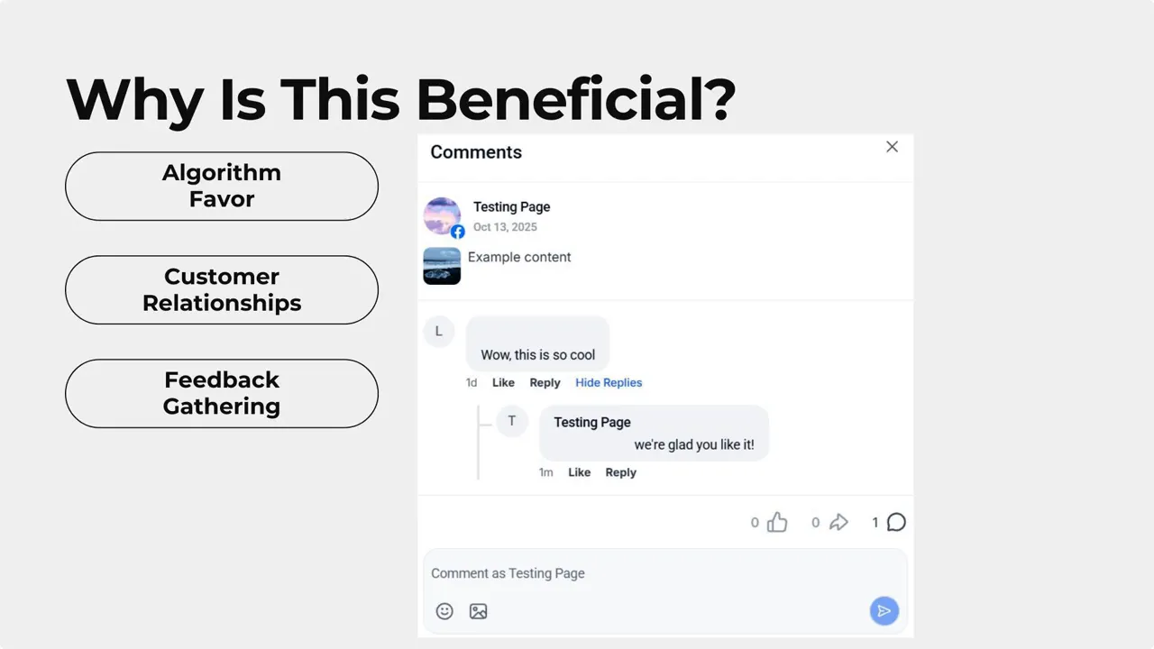 Type your response in the text bubble under the comment Type your response in the text bubble under the comment