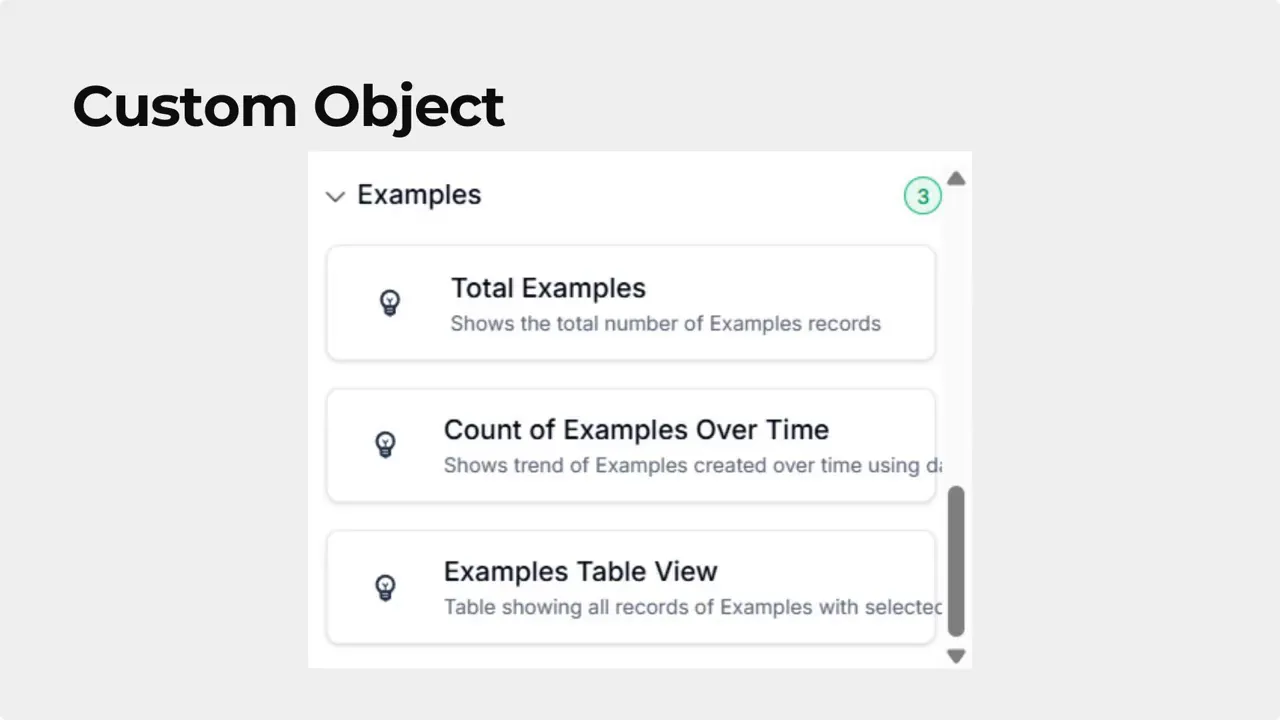 Create object-specific widgets for custom data Create object-specific widgets for custom data