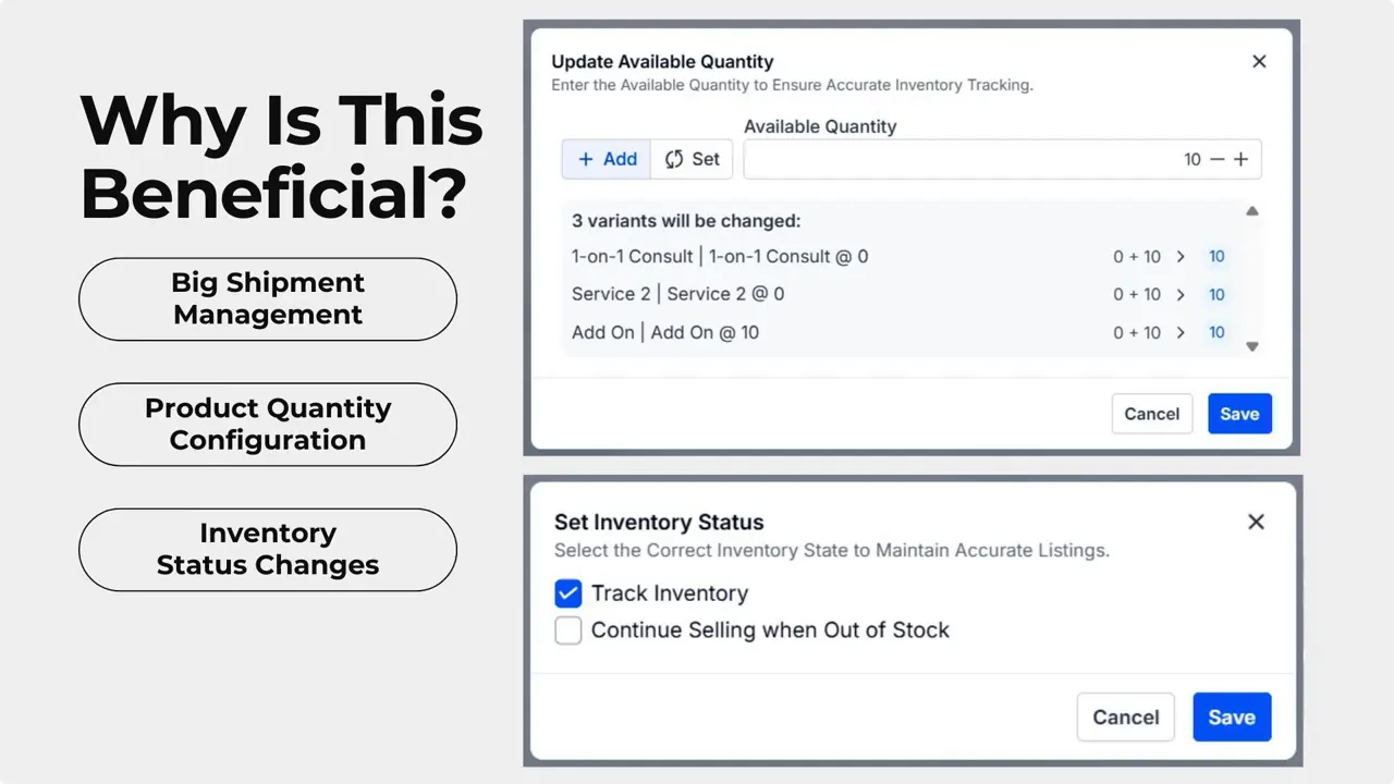 Applying bulk update to multiple products