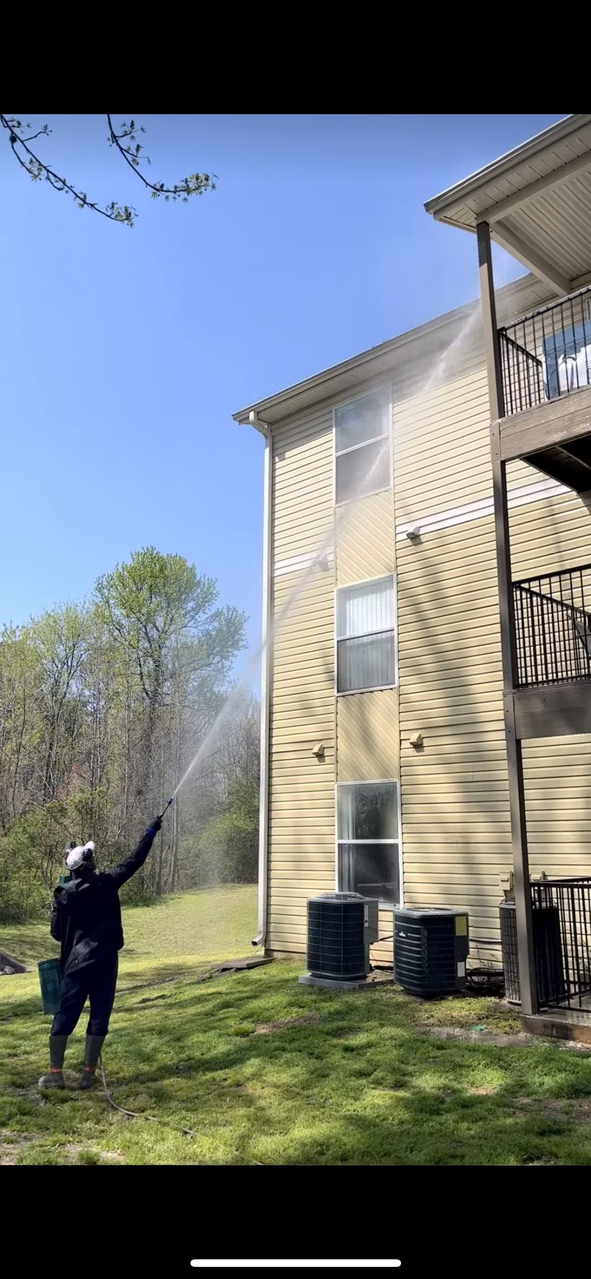 pressure washing