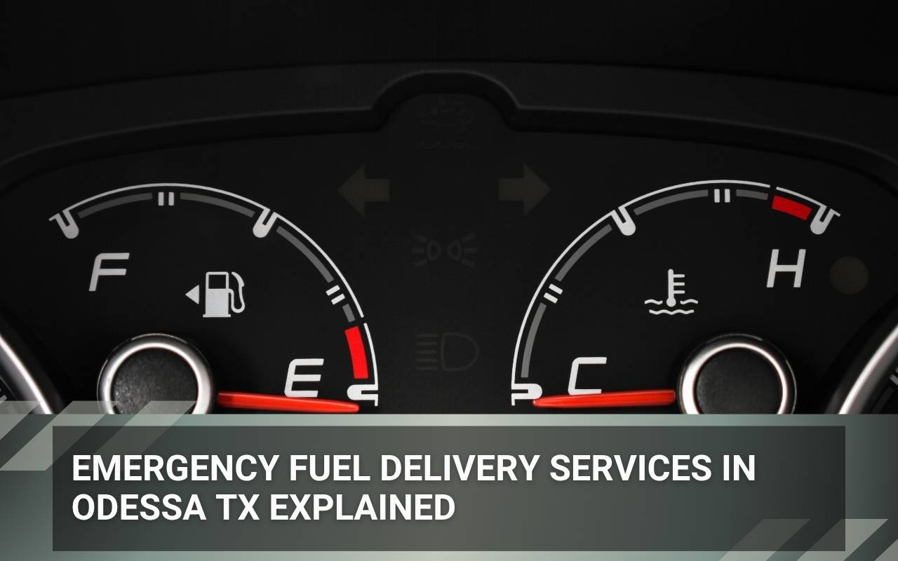 Professional driver handling emergency fuel delivery Odessa TX safely