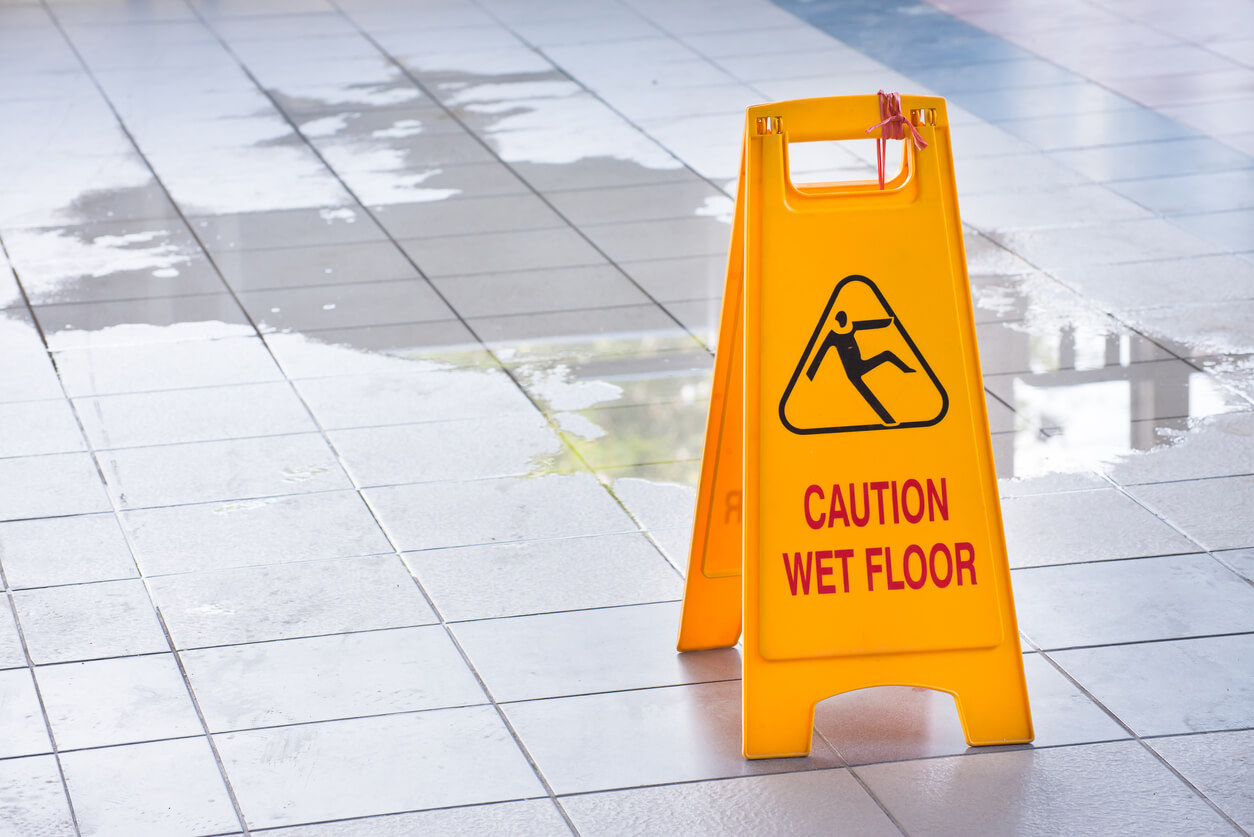 Slippery Floor Sign
