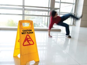 Caution - The floor is slippery!