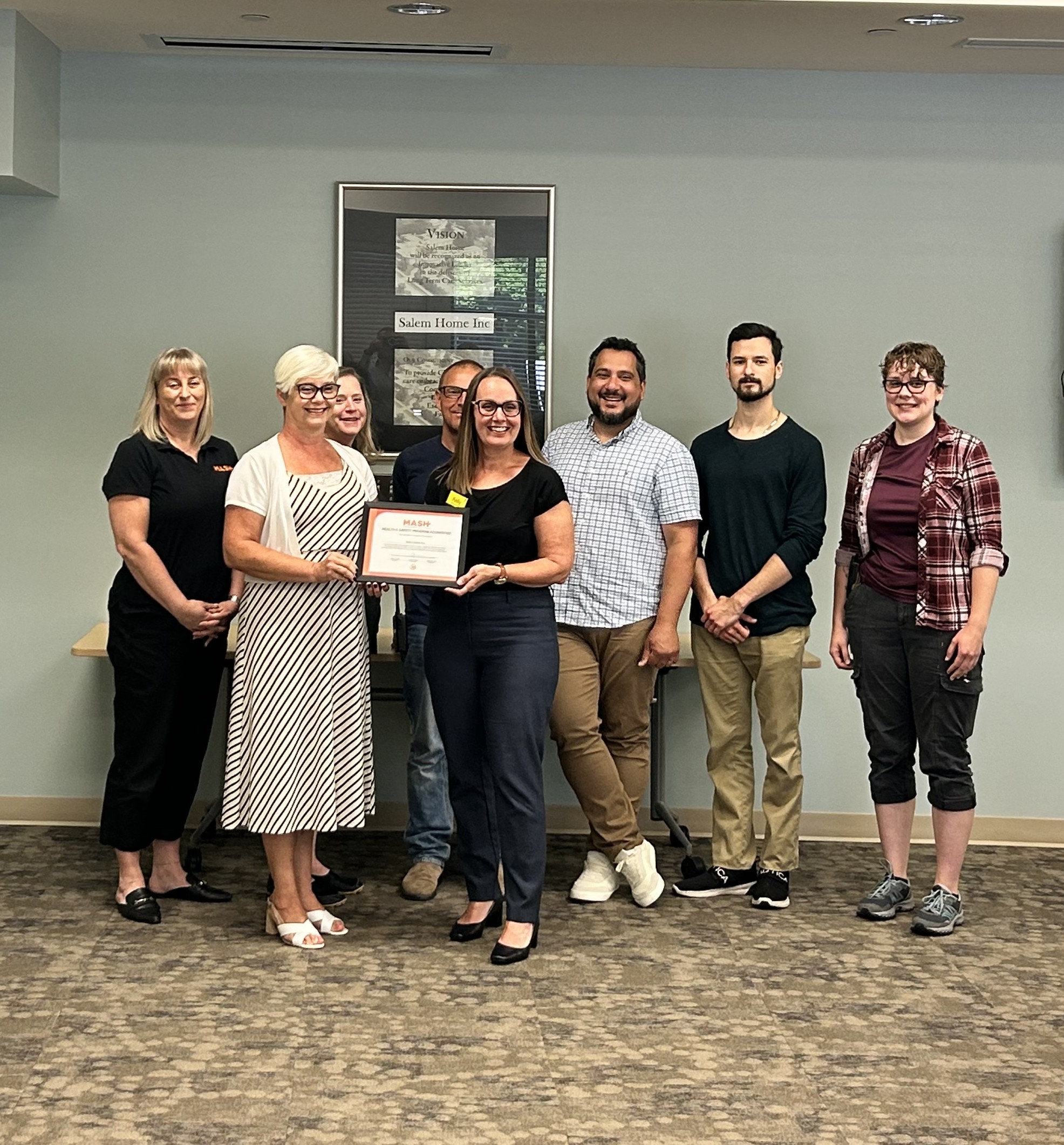 MASH Certified: A Significant Achievement for Salem Home