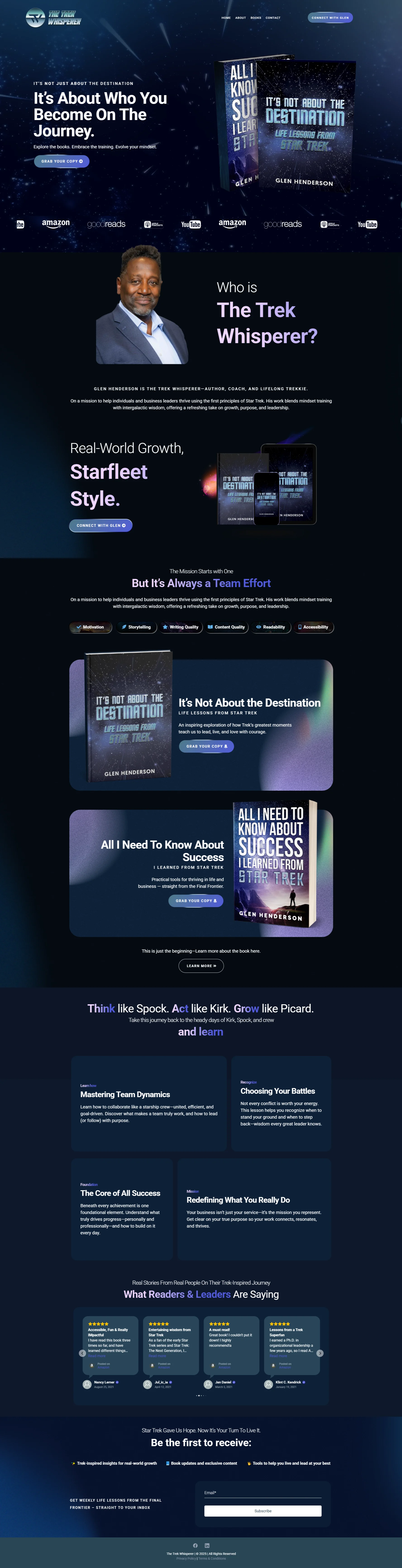 The Trek Whisperer webdesign