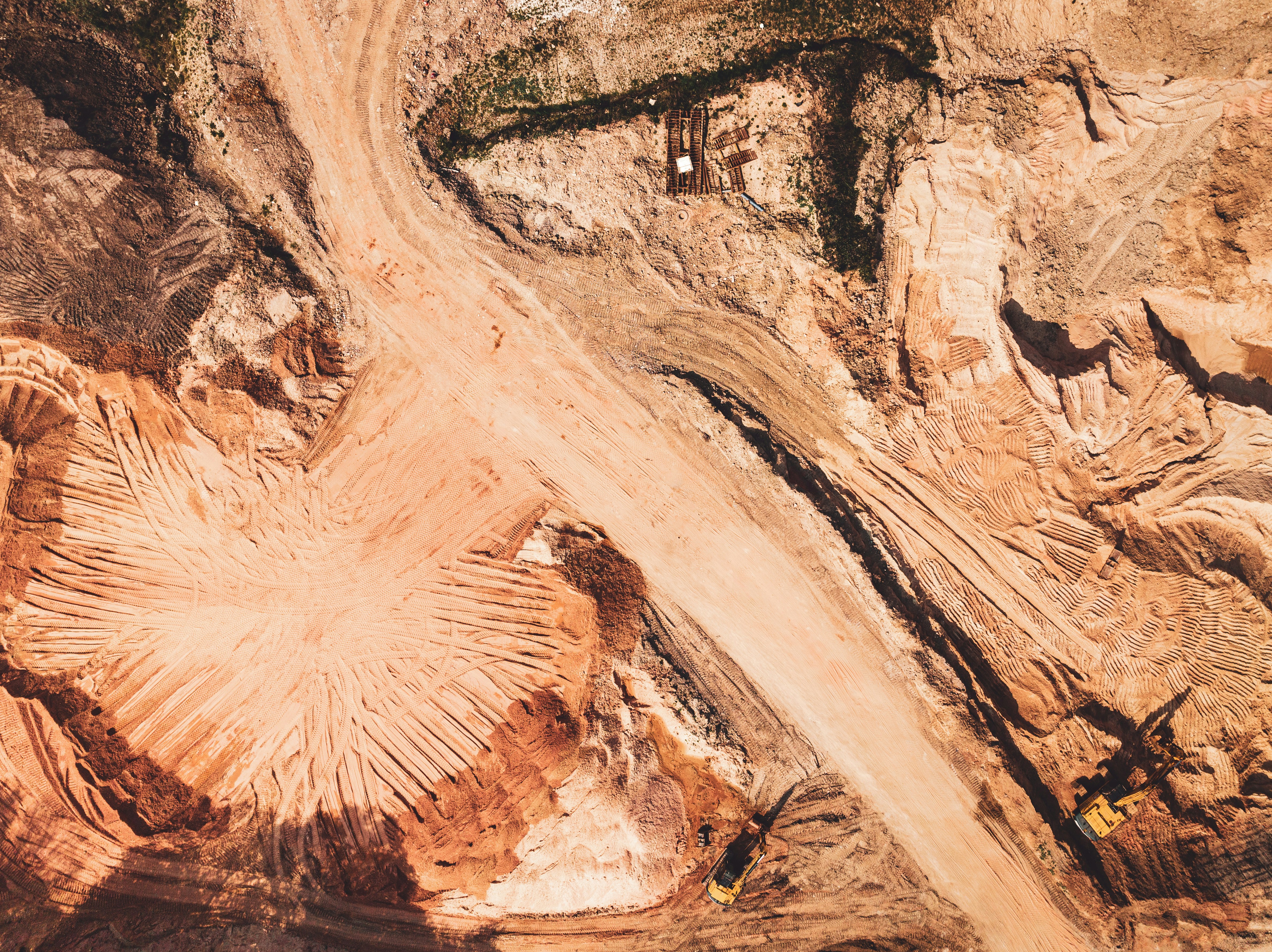 ACEFL crew performing site development with heavy equipment.