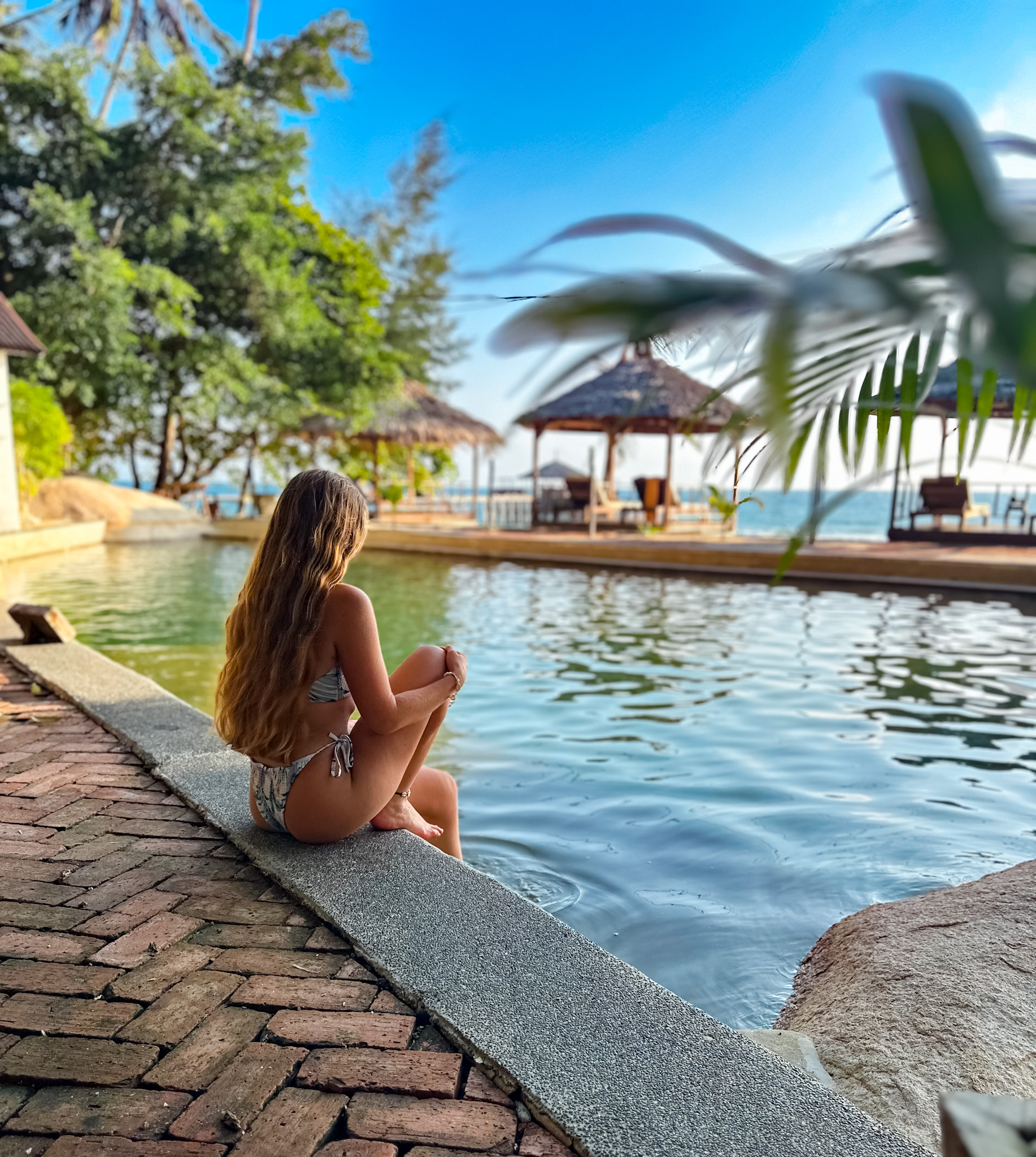 Pool at japamala resort on tioman island Malaysia 