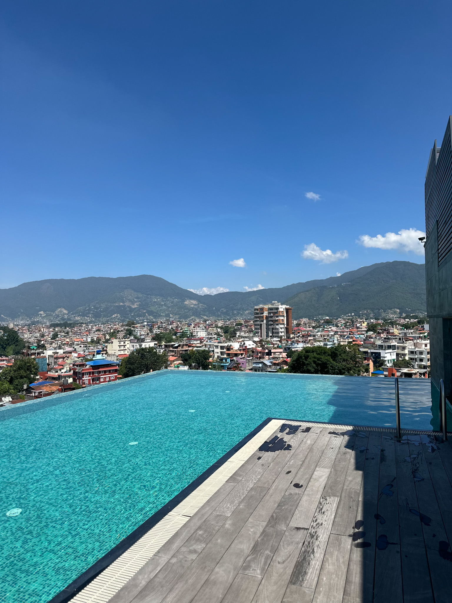hotel shambala infinity pool in kathmandu 