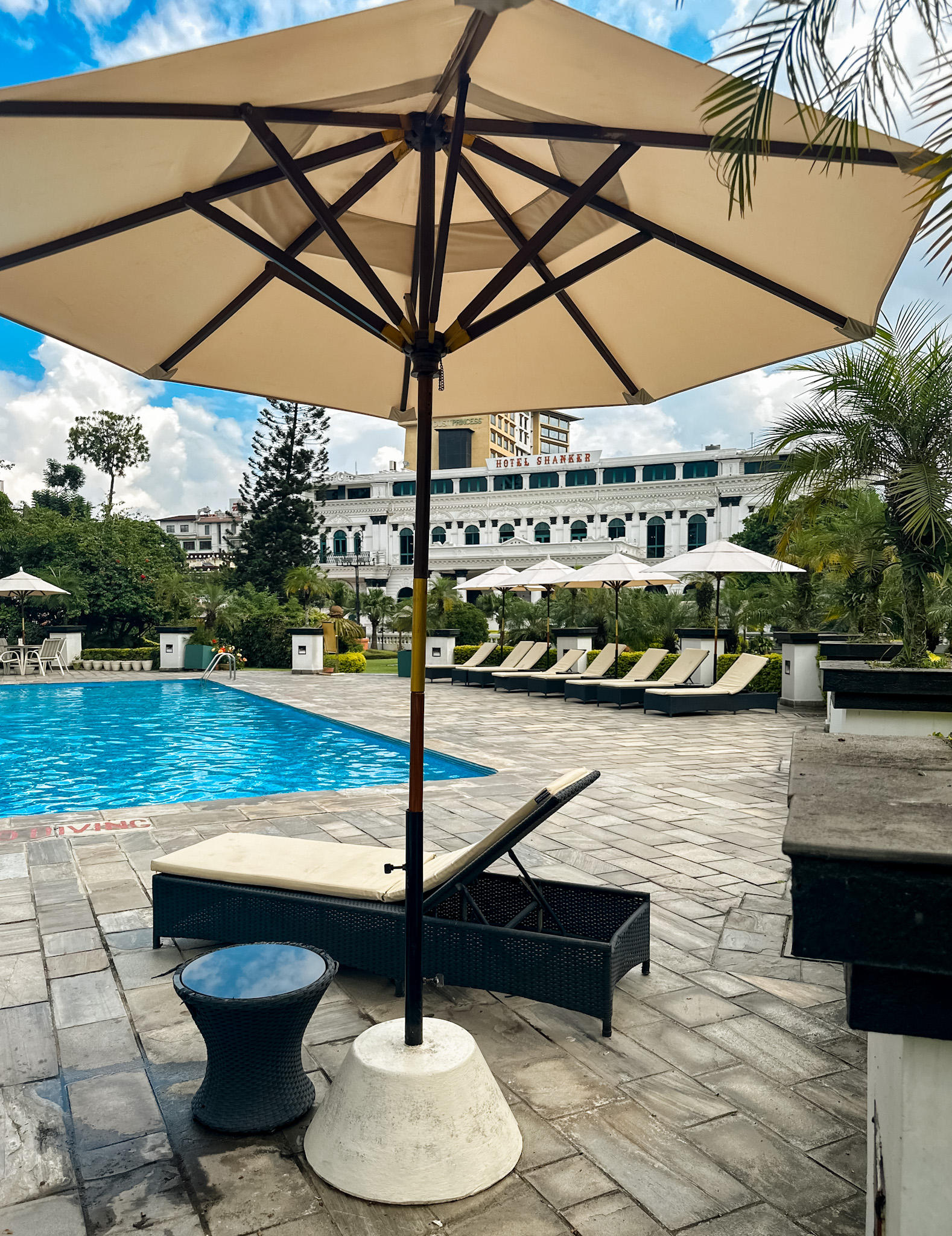 pool at hotel shanker in kathmandu, nepal