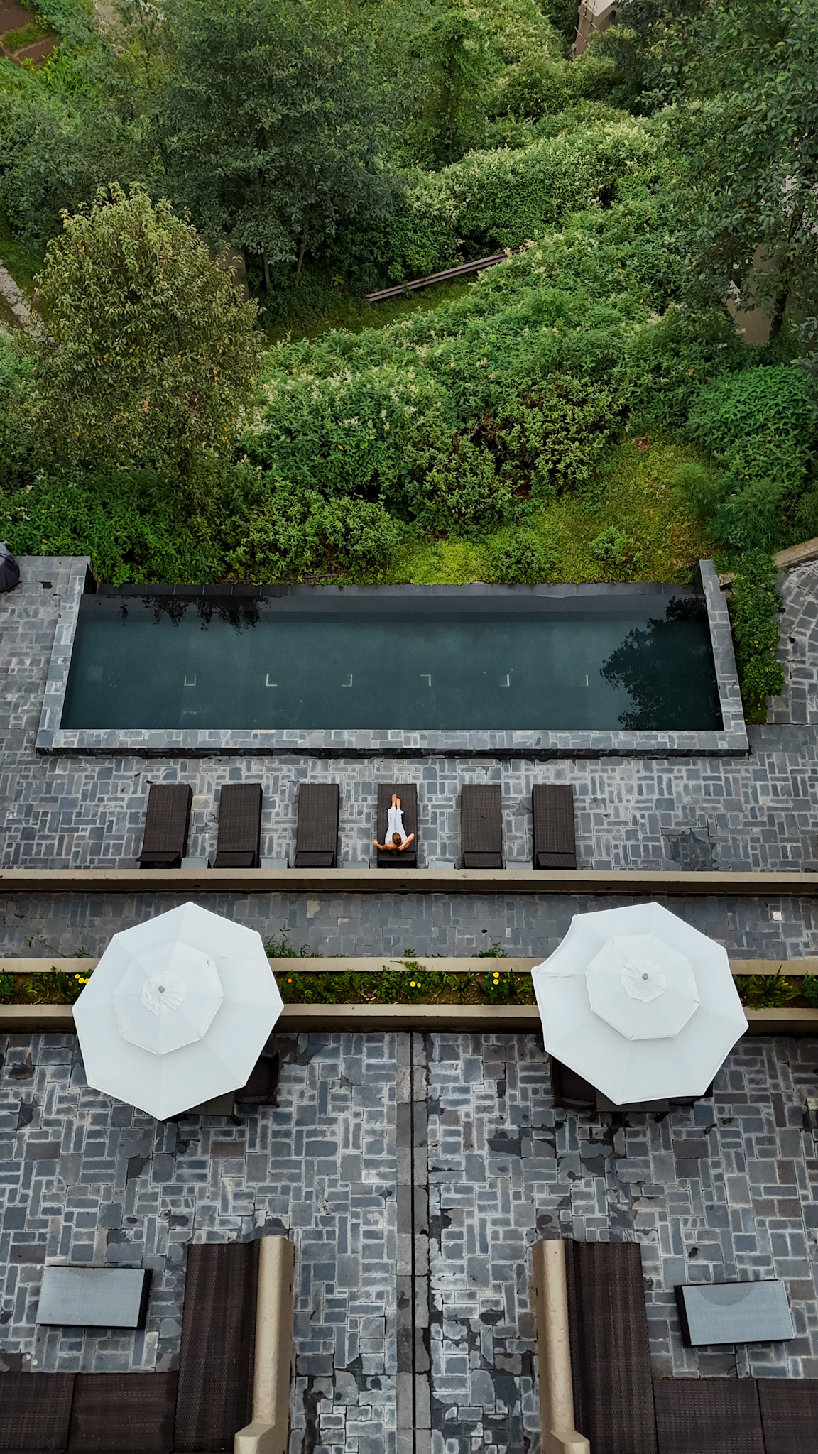 infinity pool at Kavya Himalayas in Nepal
