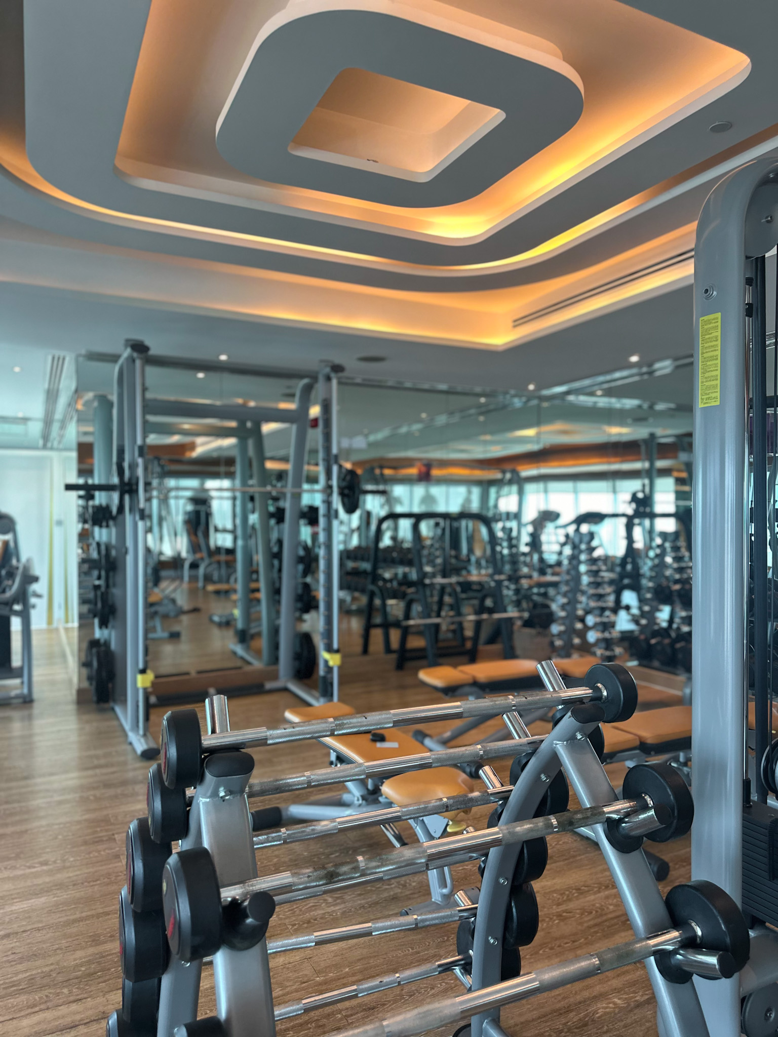 gym at the domain bahrain luxury hotel