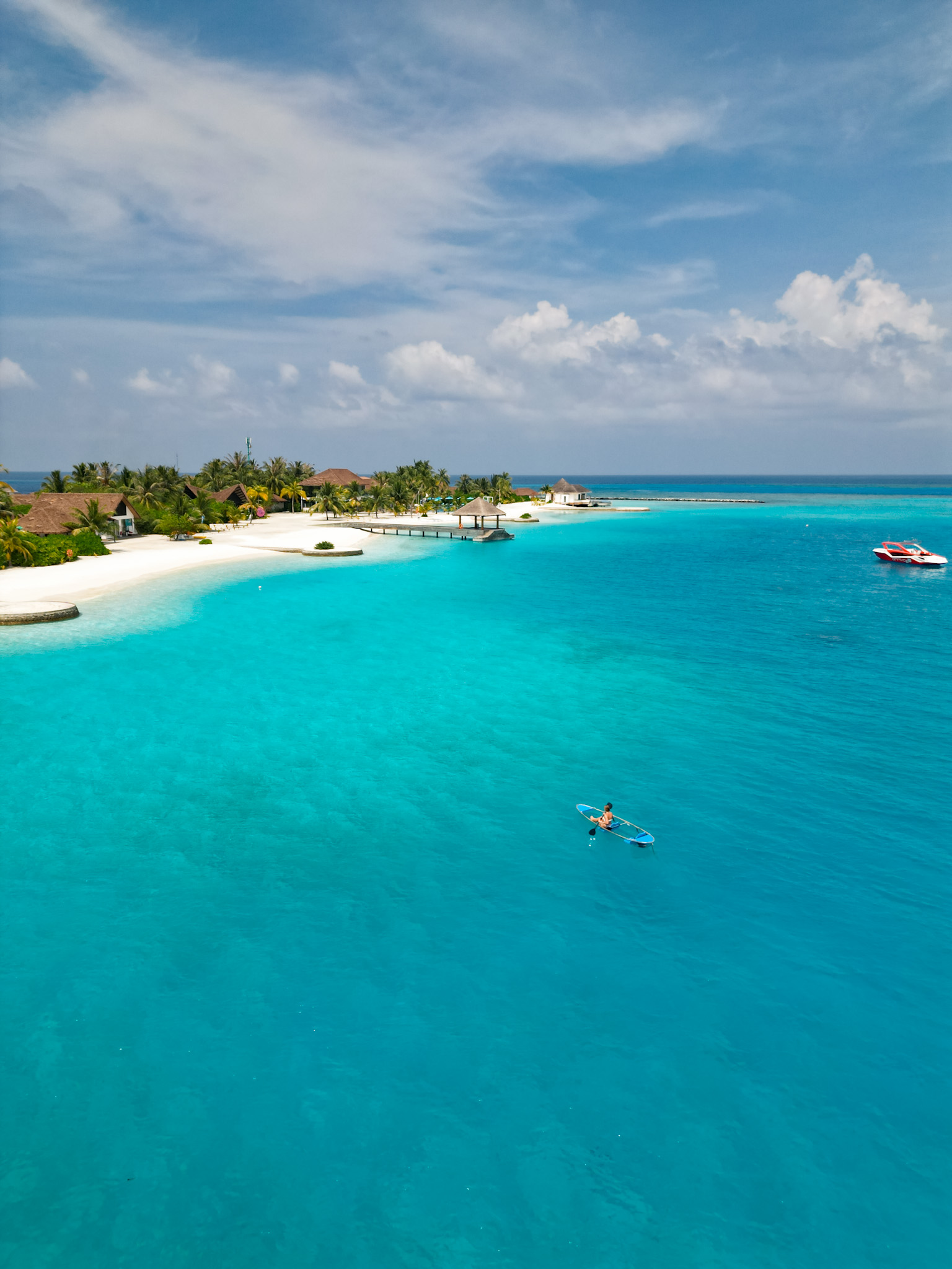 Kayaking at Nooe Resort in the Maldives  