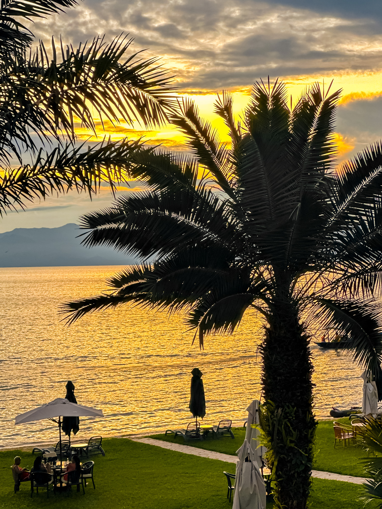 lake kivu serena hotel sunset