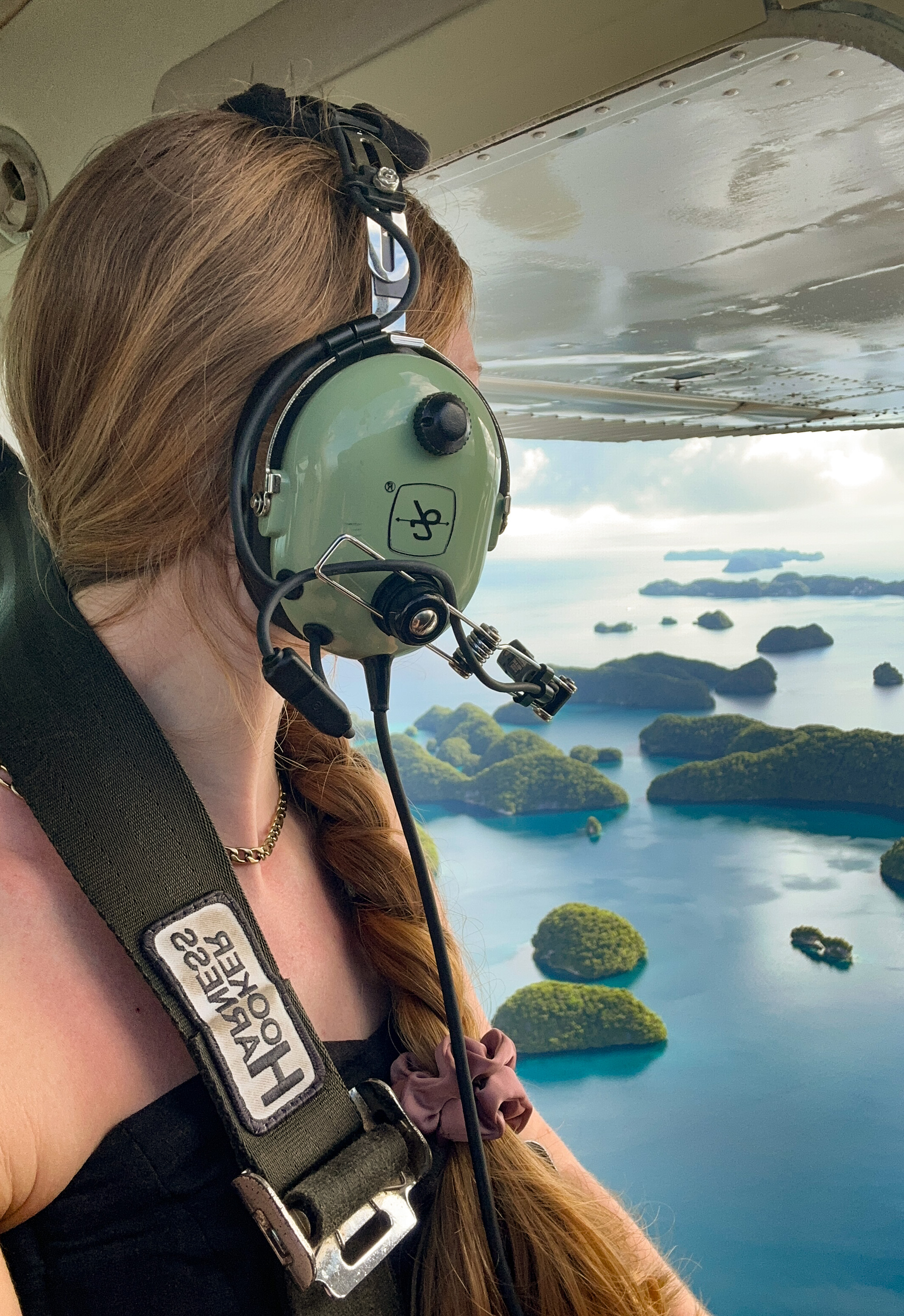 Palau scenic flight selfie. Palau scenic flight selfie.