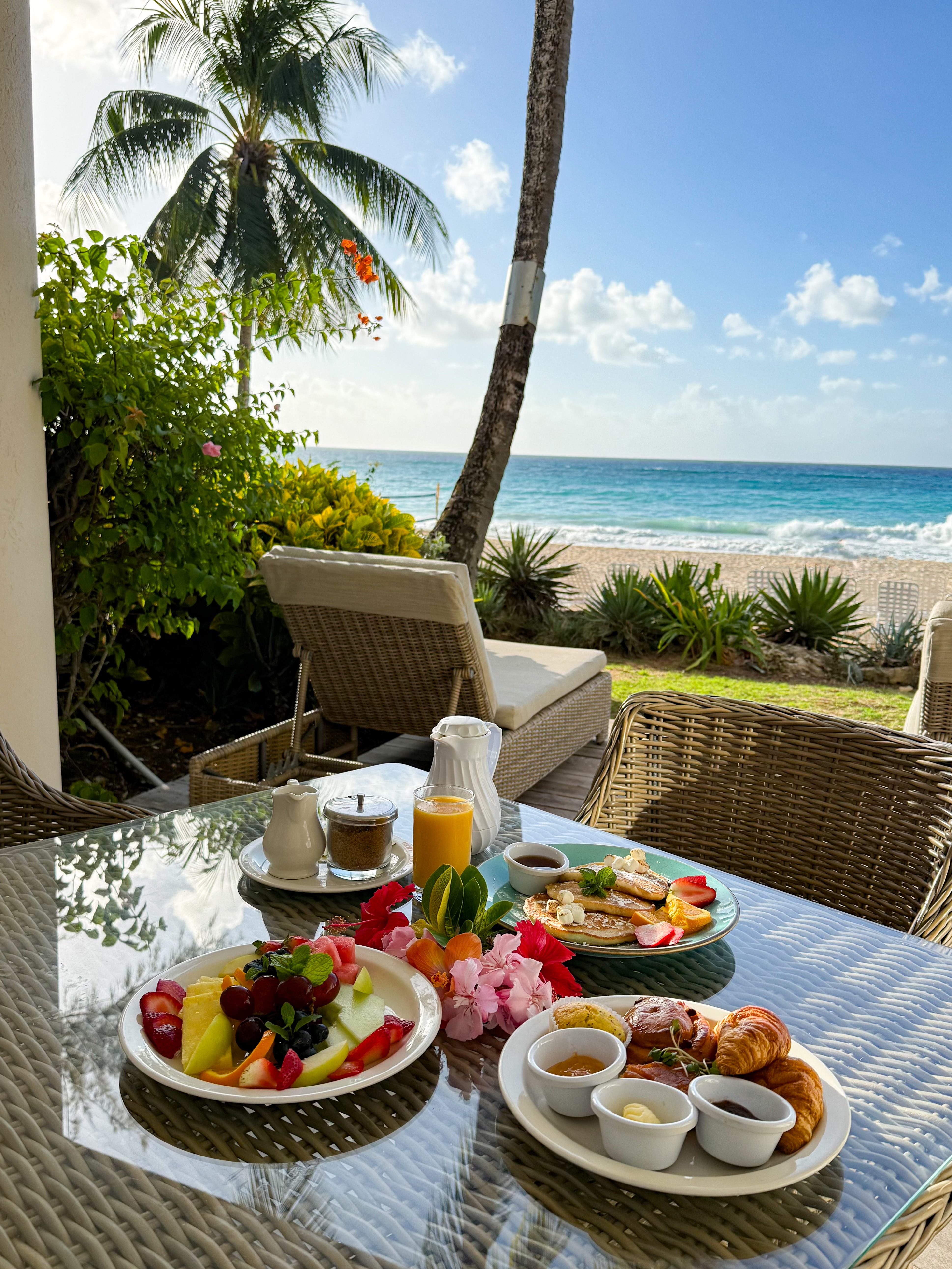 room service breakfast at Bougainvillea Barbados