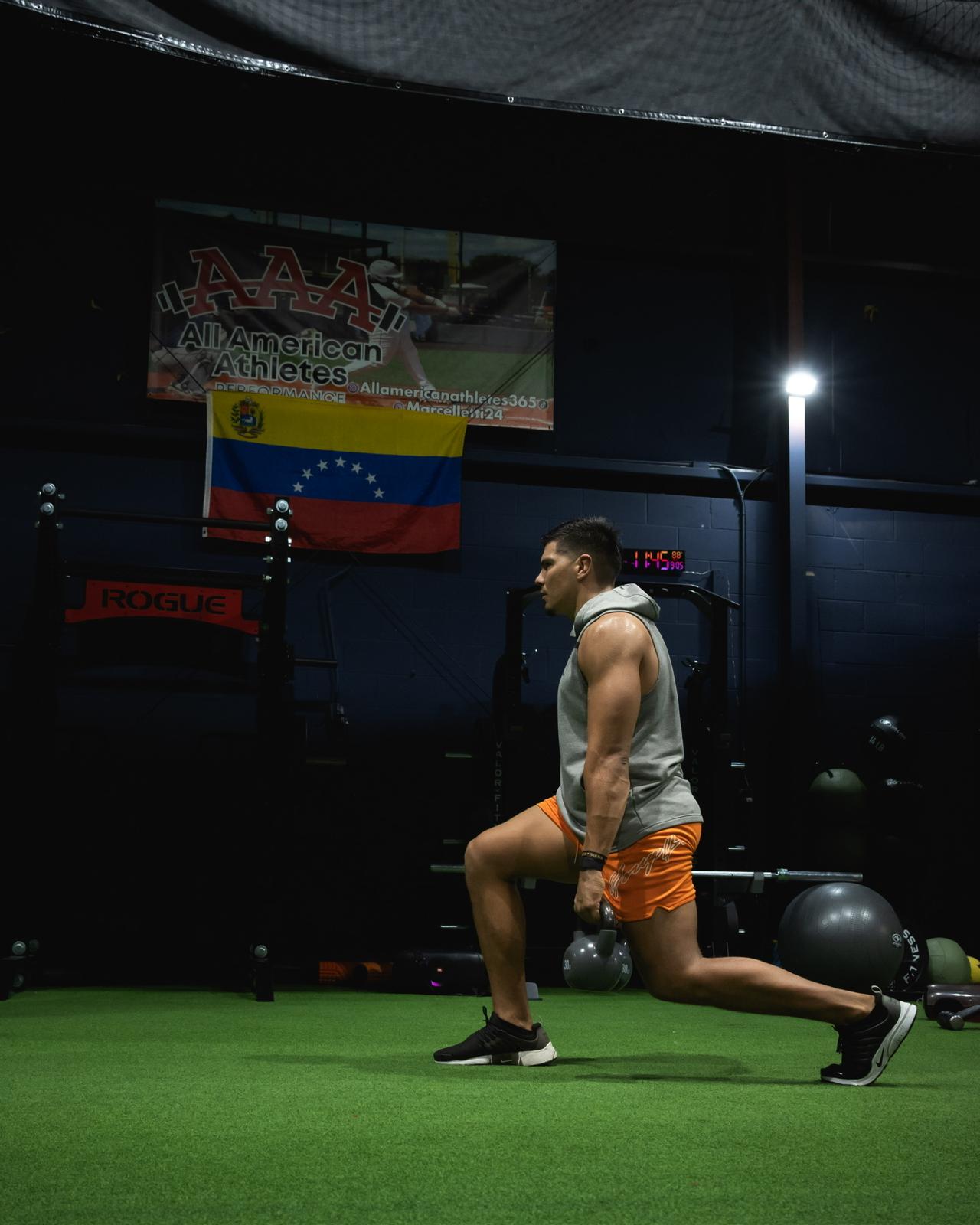 Athlete training session photo