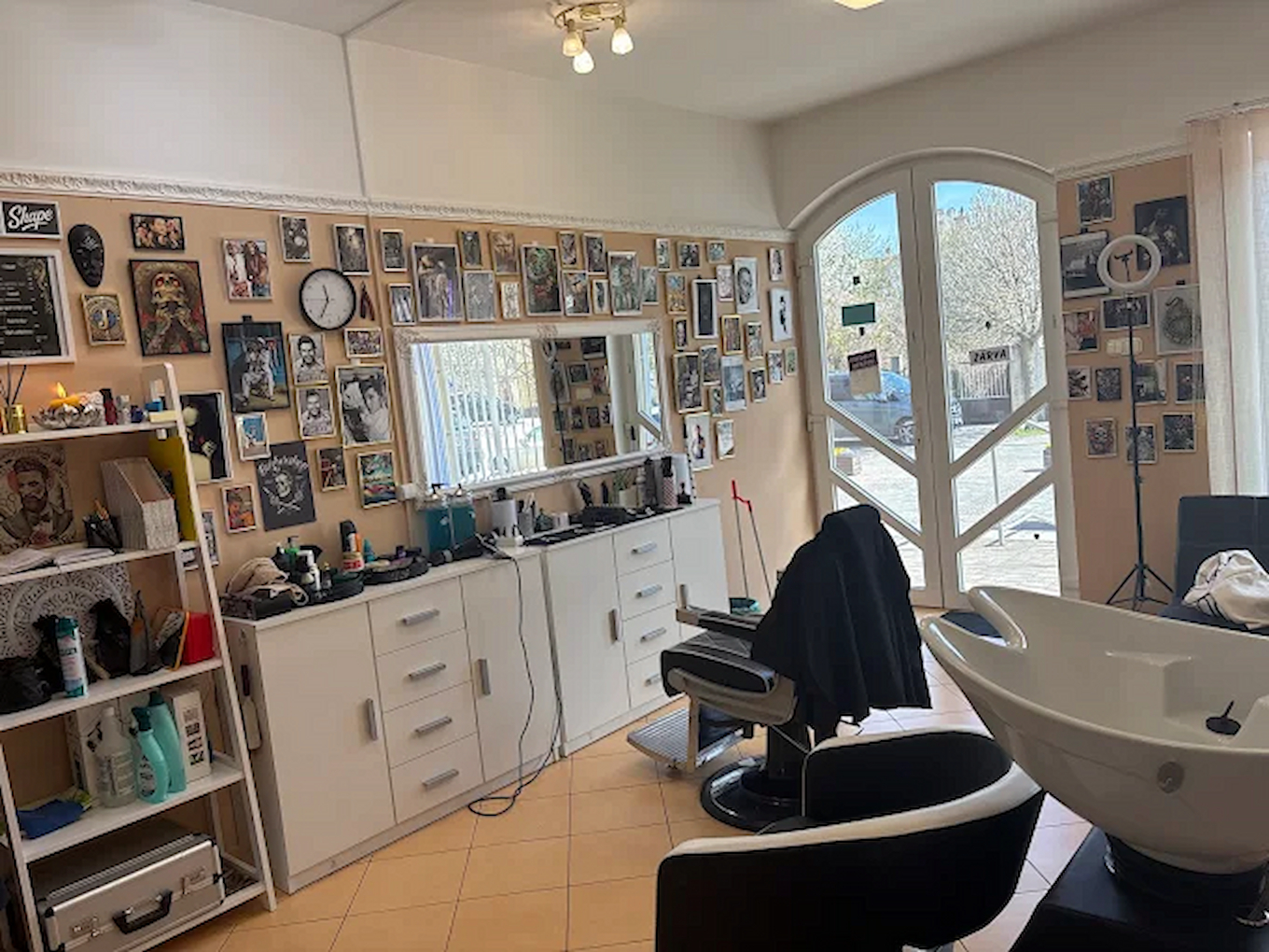 Barbershop interior