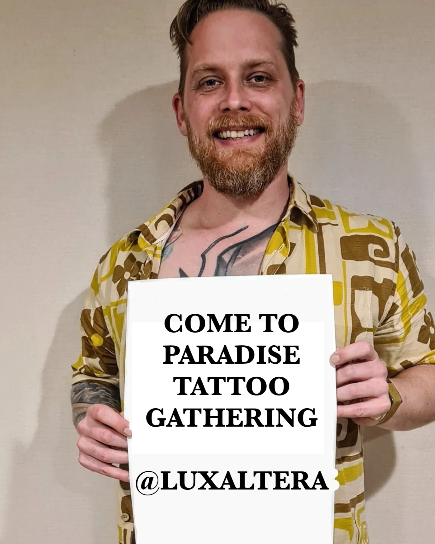 Markus Lenhard will be teaching and tattooing at Paradise!